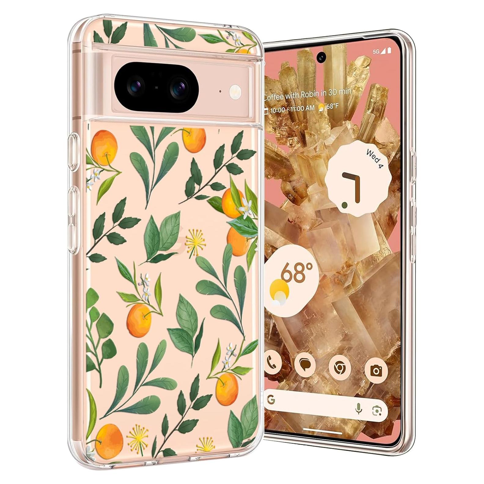 Funda Unov para Google Pixel 8 TPU Transparente Diseño Relieve
