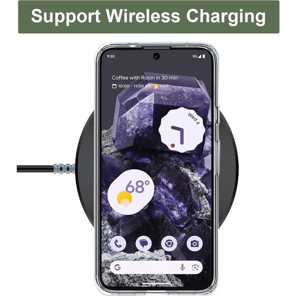 Funda Unov para Google Pixel 8 TPU Transparente Diseño Relieve