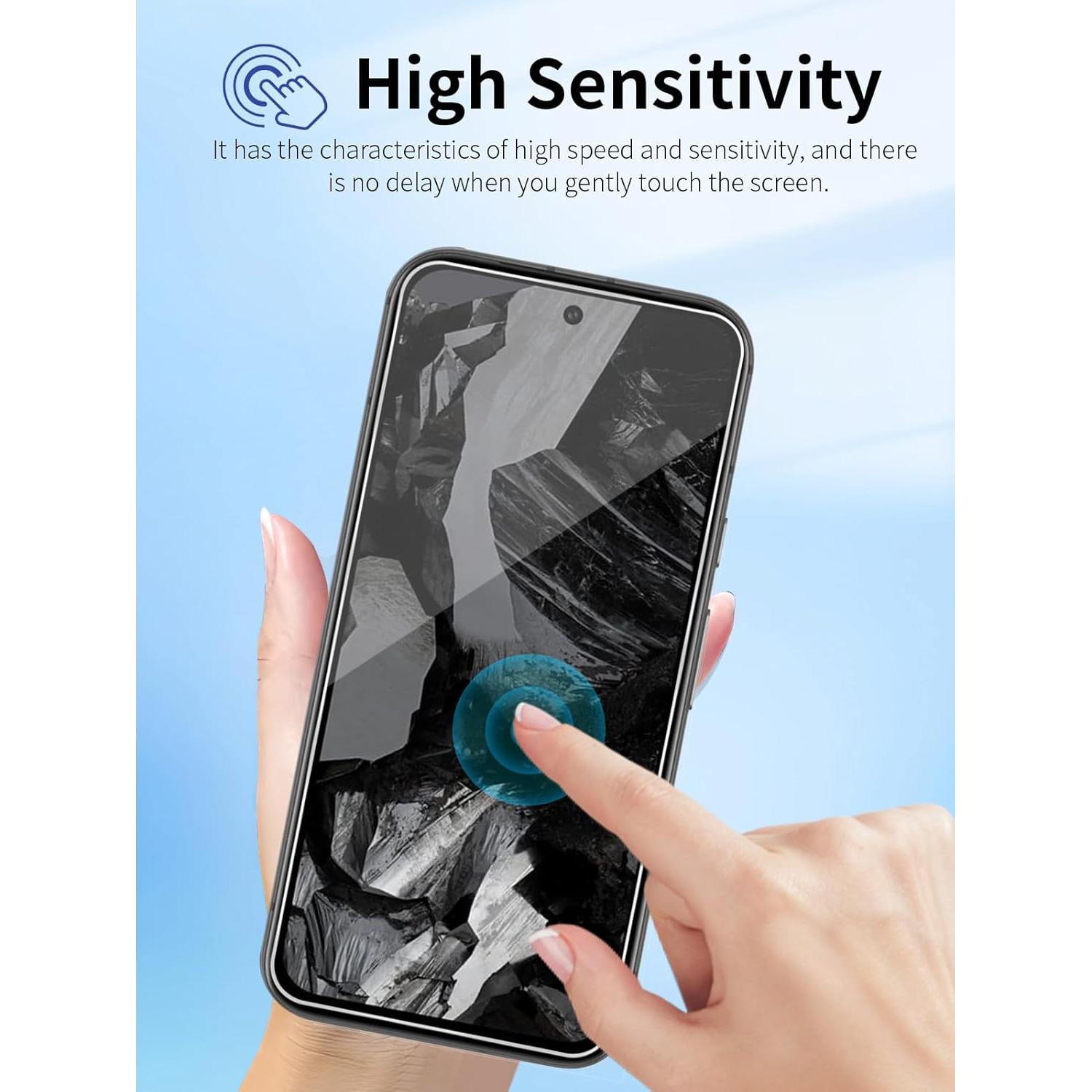 Paquete de 4 Protectores de Pantalla Jngnpn para Google Pixel 8a