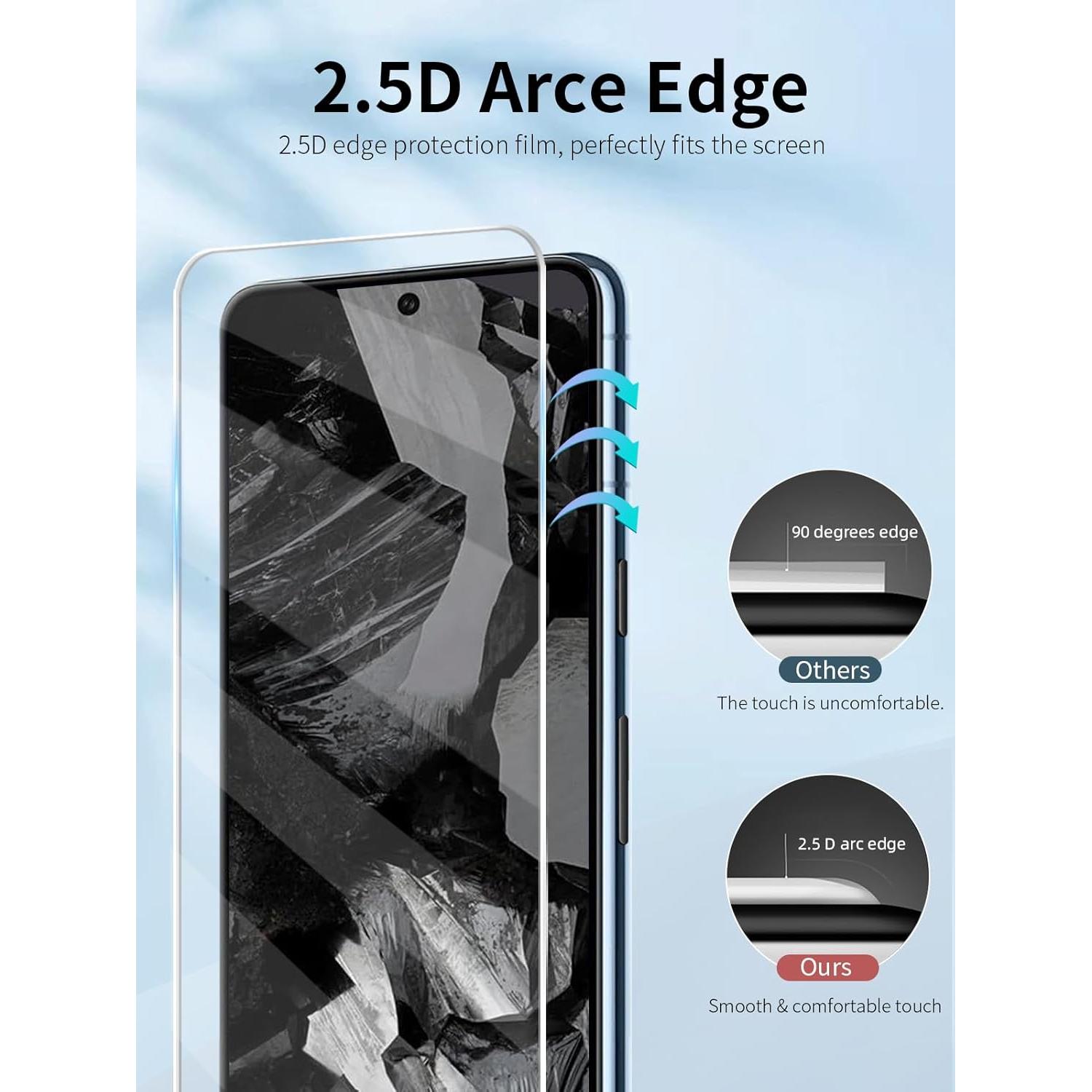 Paquete de 4 Protectores de Pantalla Jngnpn para Google Pixel 8a