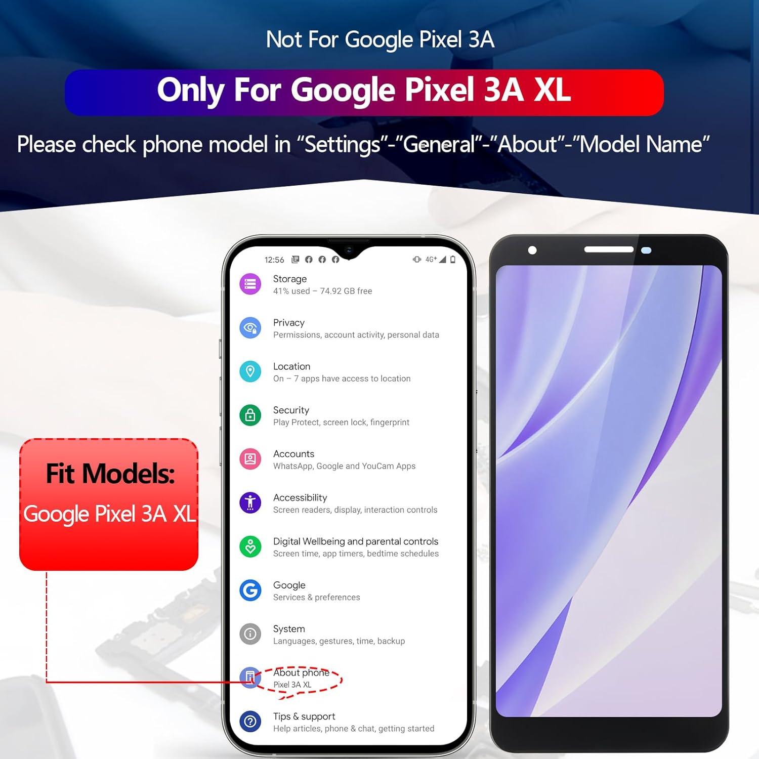 Pantalla LCD Táctil Reemplazo Google Pixel 3A XL - Shenzhenshiyue