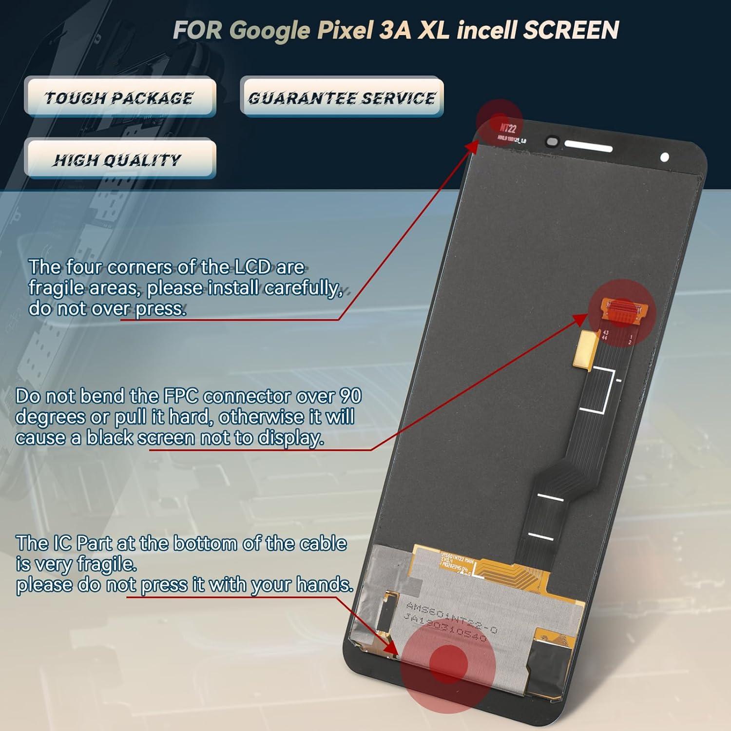 Pantalla LCD Táctil Reemplazo Google Pixel 3A XL - Shenzhenshiyue