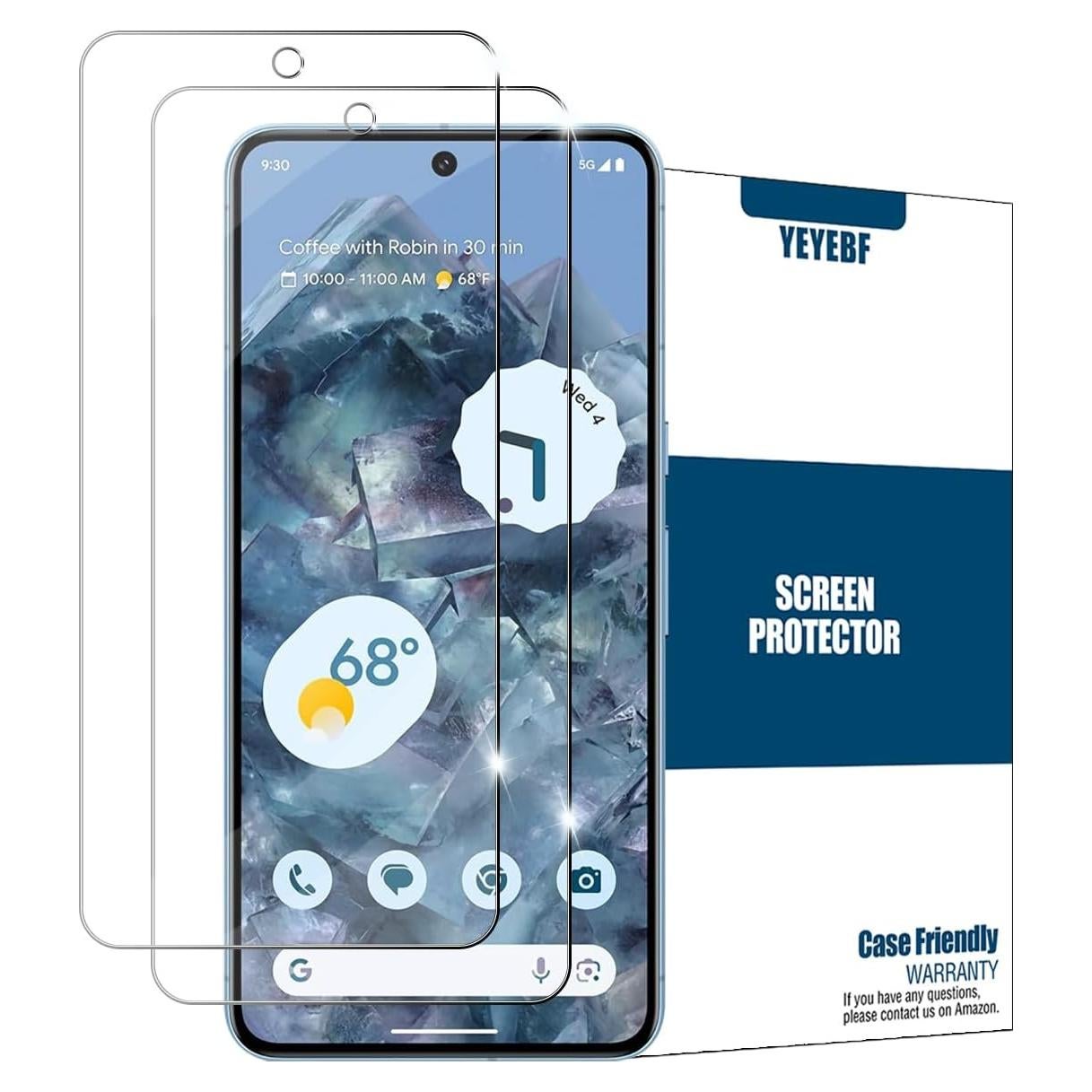Protector de Pantalla Vidrio Templado 9H Google Pixel 8 Pro - 2 Piezas