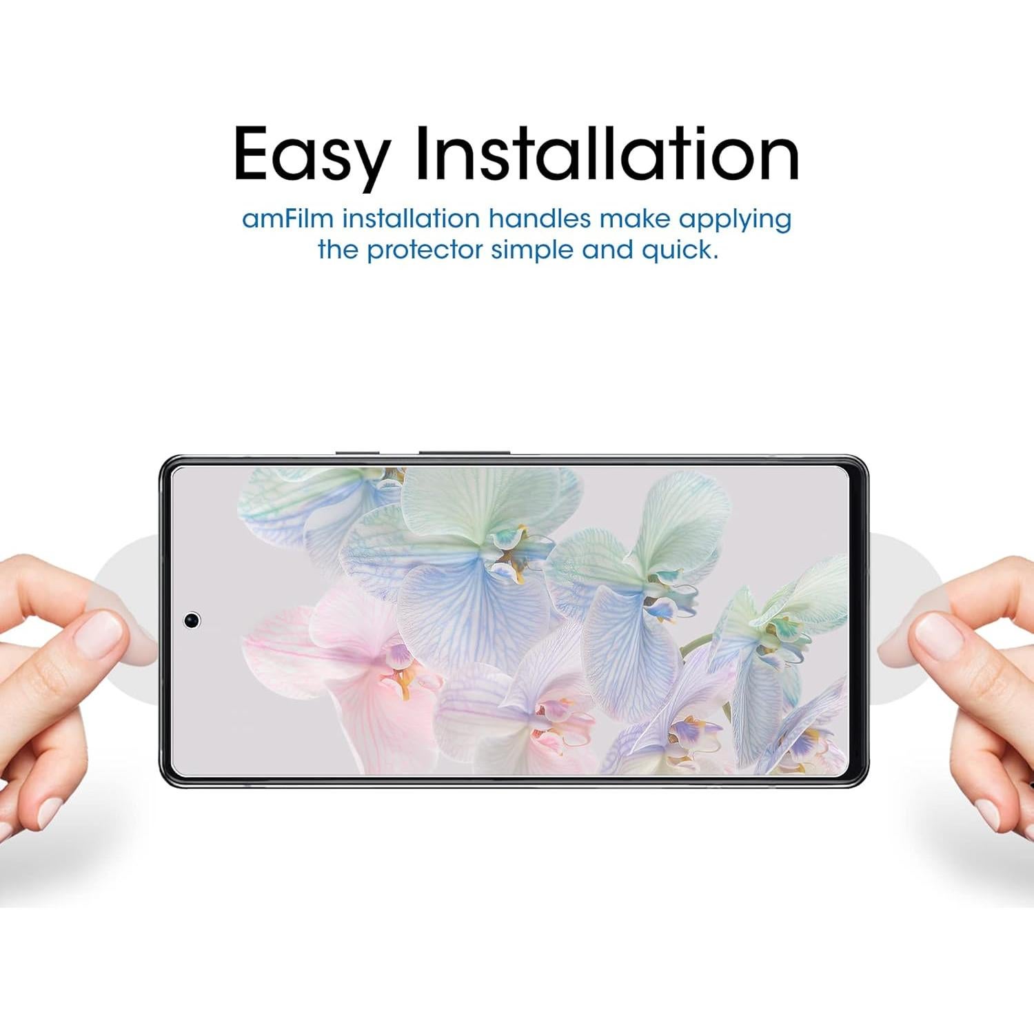 Protector de Pantalla amFilm para Google Pixel 6A - Vidrio Templado HD