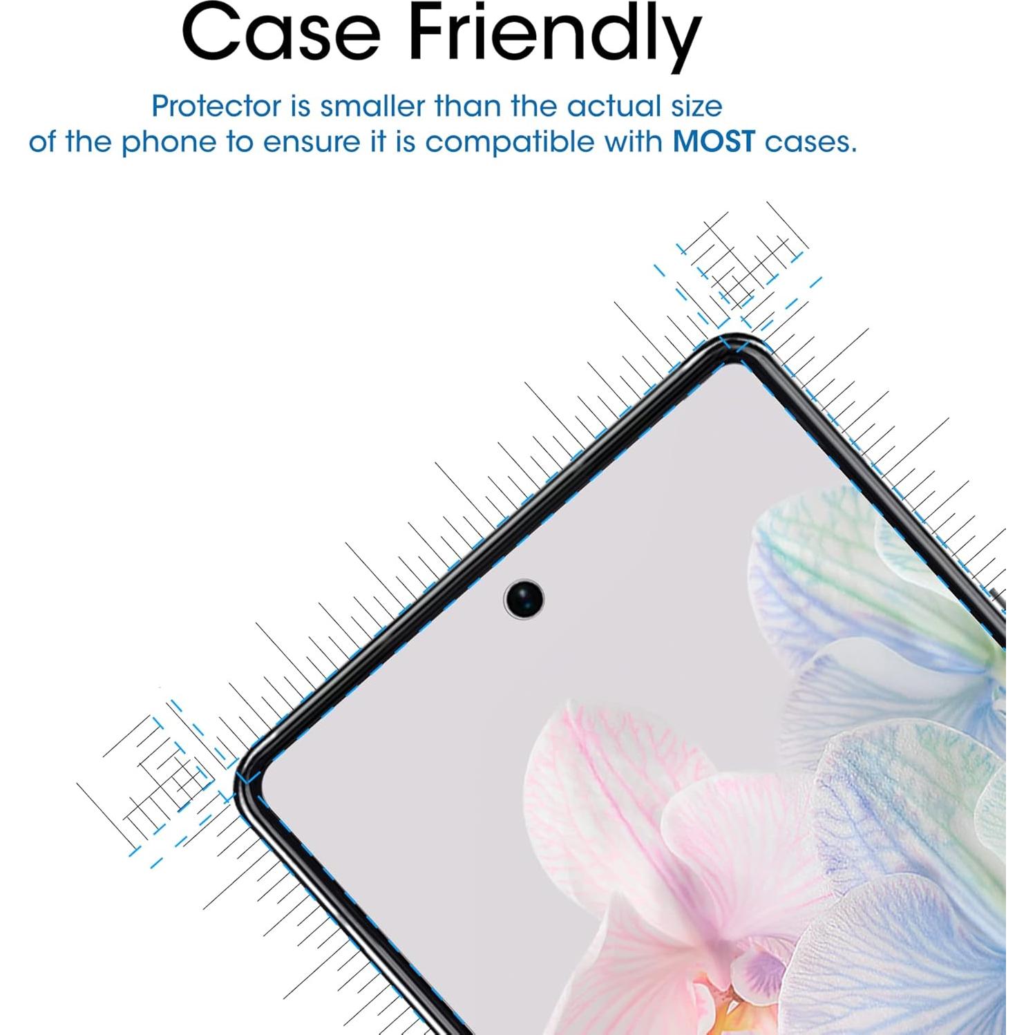 Protector de Pantalla amFilm para Google Pixel 6A - Vidrio Templado HD