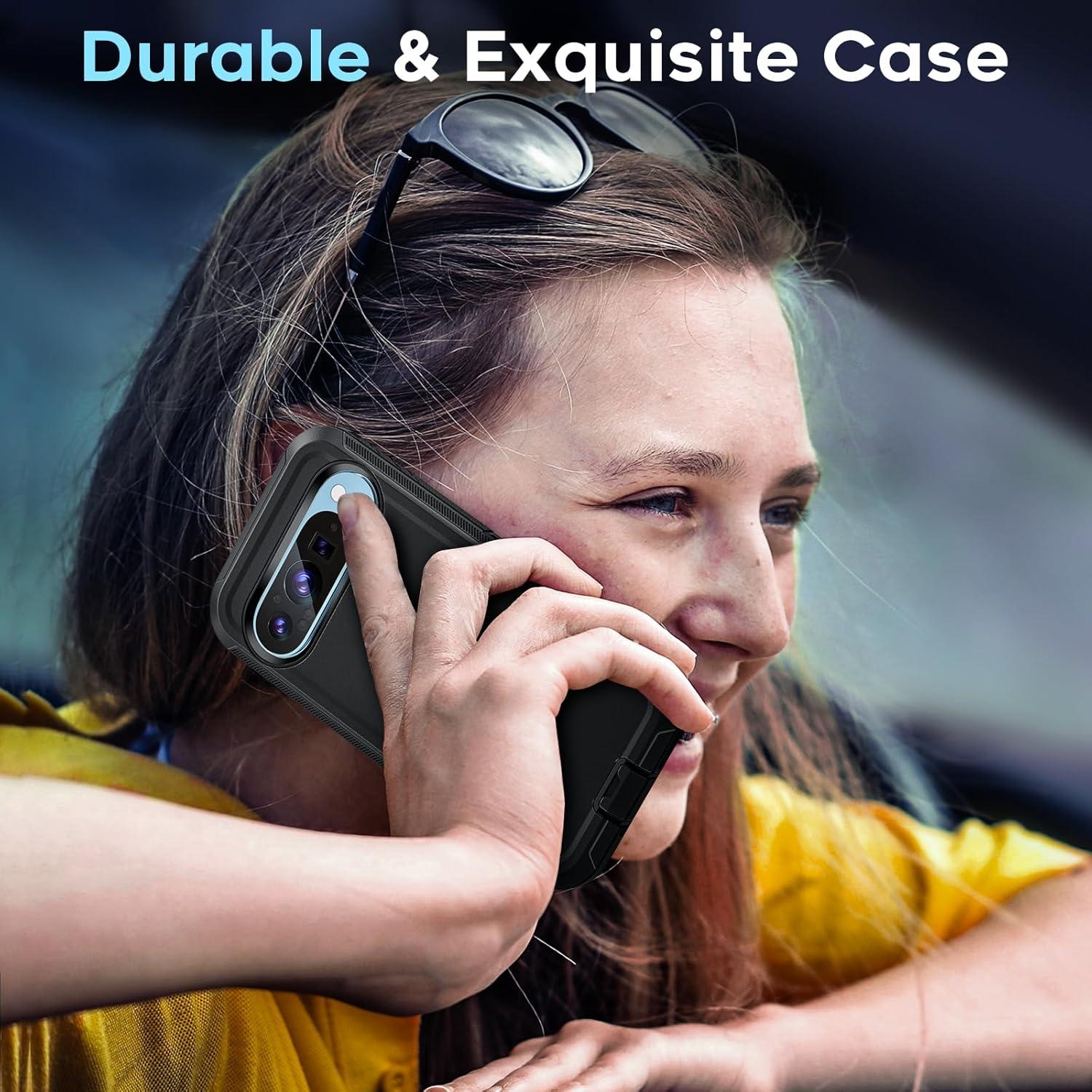 Funda Antichoque LeYi para Google Pixel 9 Pro XL - Negro