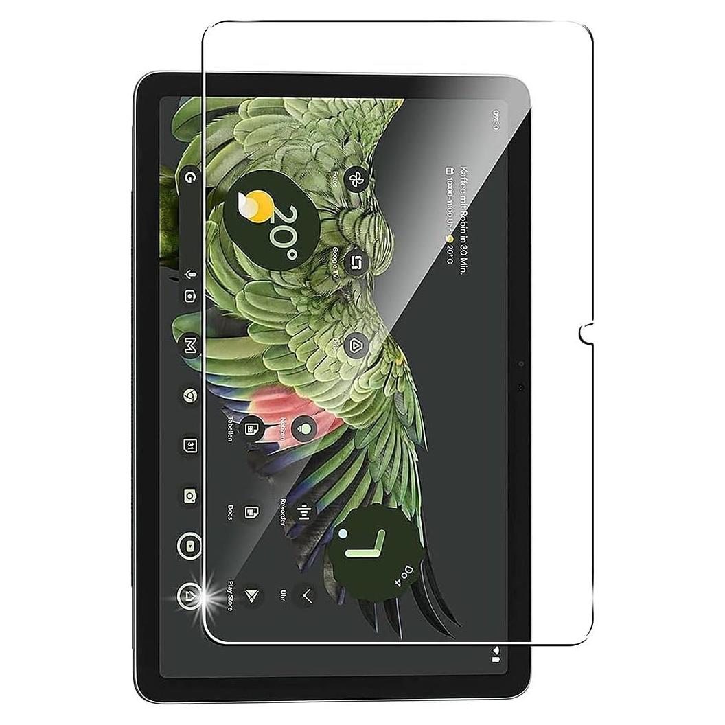 SaharaCase - ZeroDamage Ultra Strong Tempered Glass Screen Protector for Google Pixel Tab - Ultra Strong Anti Scratch/Fingerprint Full Coverage Bubble Free 9H Hardness - Clear