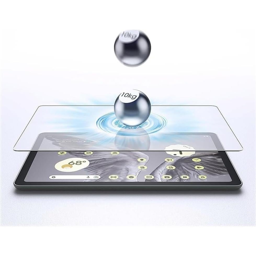 SaharaCase - ZeroDamage Ultra Strong Tempered Glass Screen Protector for Google Pixel Tab - Ultra Strong Anti Scratch/Fingerprint Full Coverage Bubble Free 9H Hardness - Clear