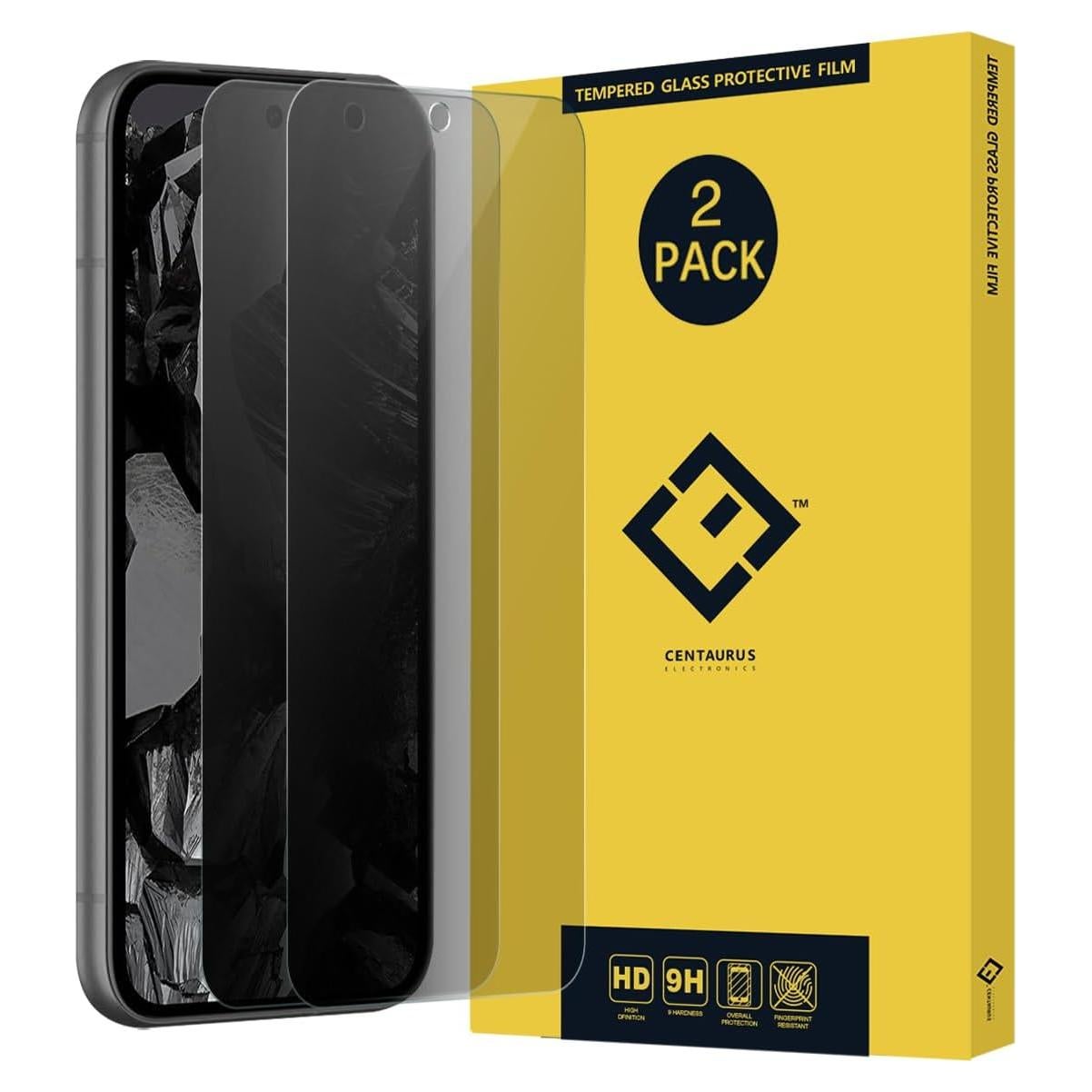 OCESTORE 2 Pack Privacy Screen Protector, Anti-Spy Anti-Scratch Ultra-Thin Clear 9H Tempered Glass Protective Film Replacement for Pixel 8a 6.1".