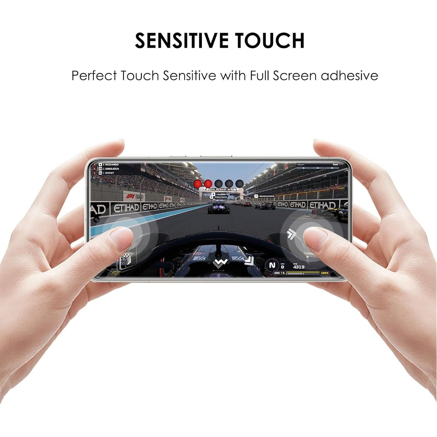 UV Screen Protector for Pixel 8 Pro, Tempered Glass, Edge to Edge Full Coverage,9H hardness Scratch Resistant