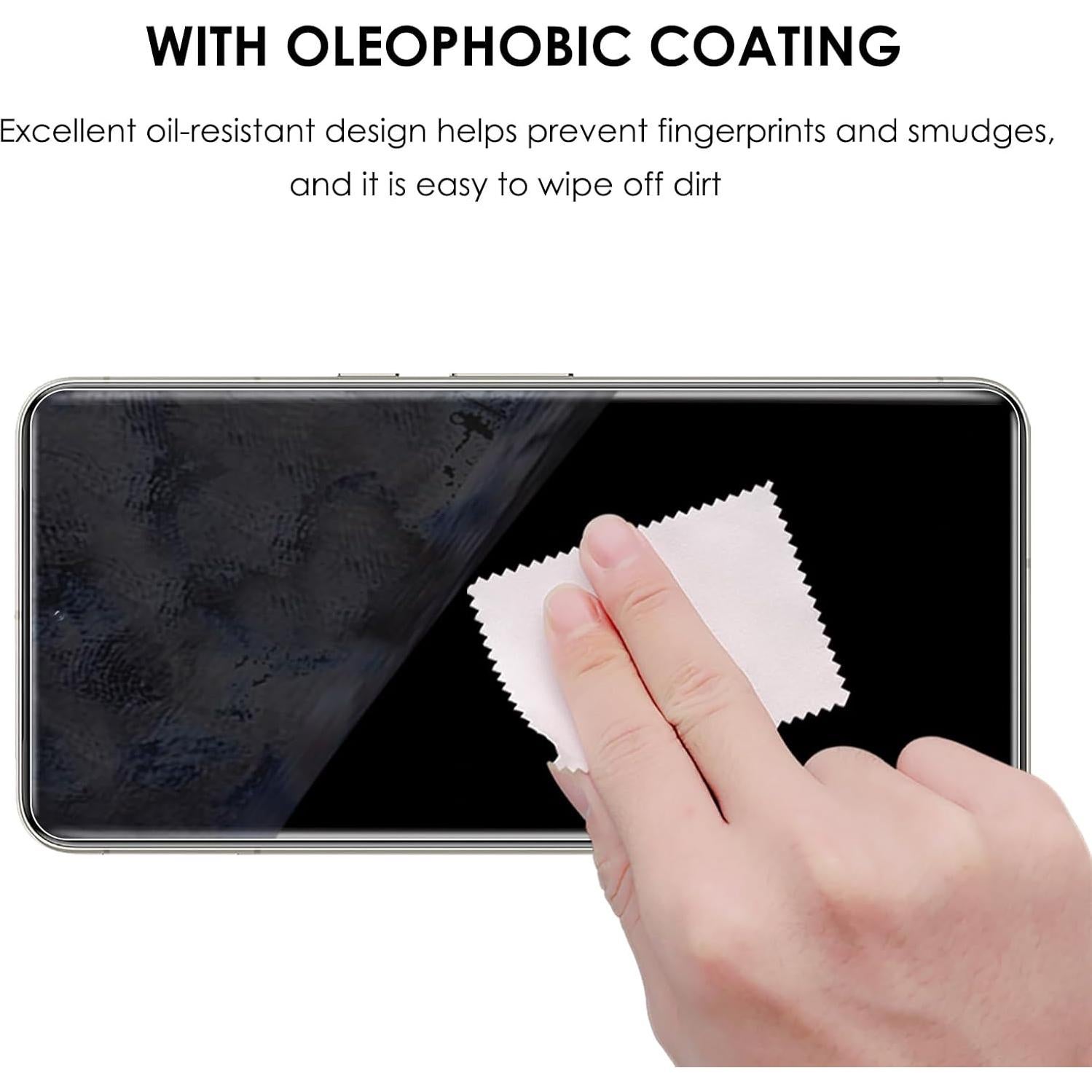 UV Screen Protector for Pixel 8 Pro, Tempered Glass, Edge to Edge Full Coverage,9H hardness Scratch Resistant