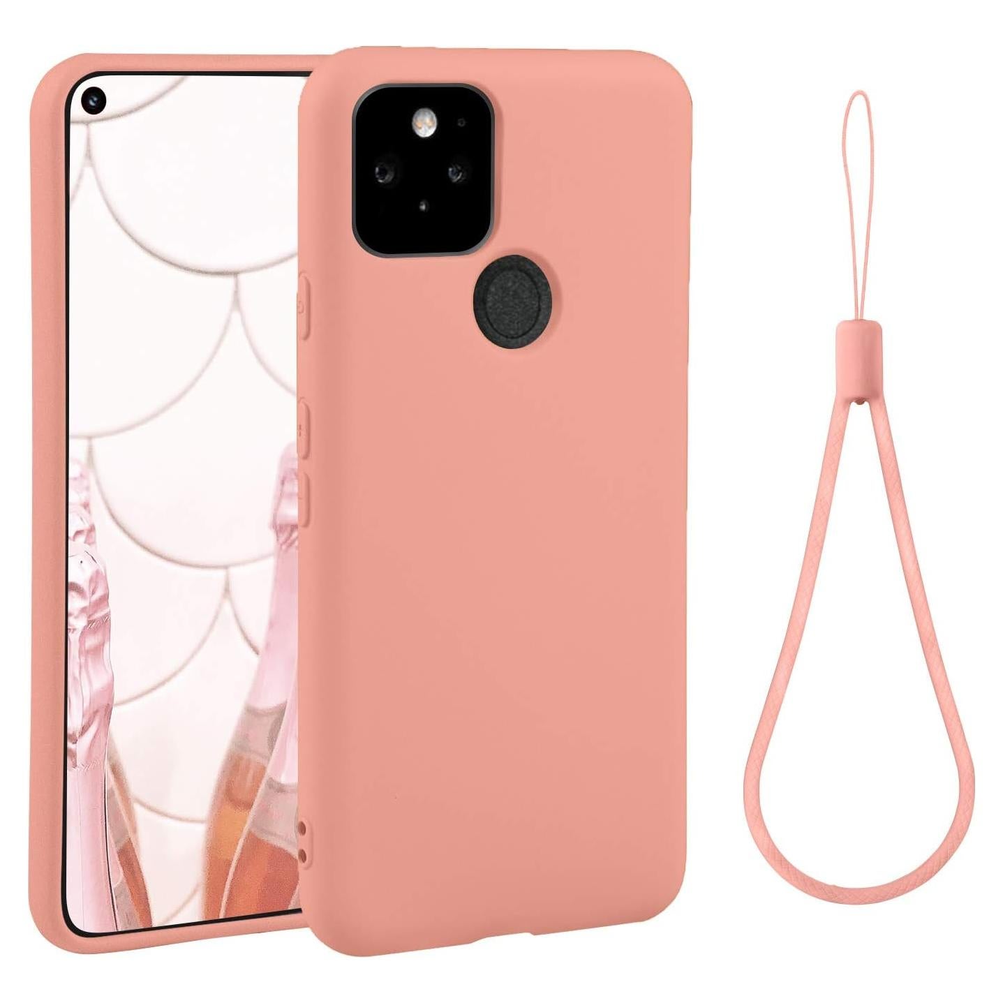 Funda de Gel Silicona ABITKU Rosa para Google Pixel 4A 5G