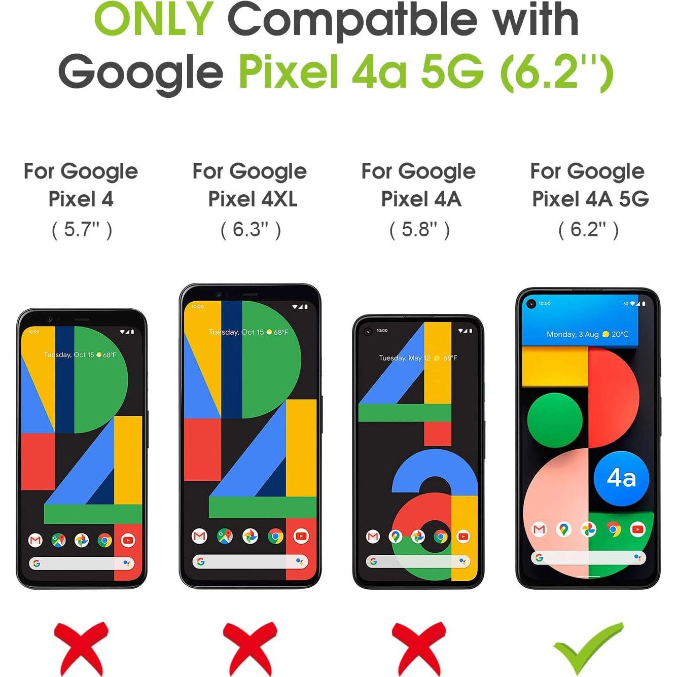 Funda de Gel Silicona ABITKU Rosa para Google Pixel 4A 5G