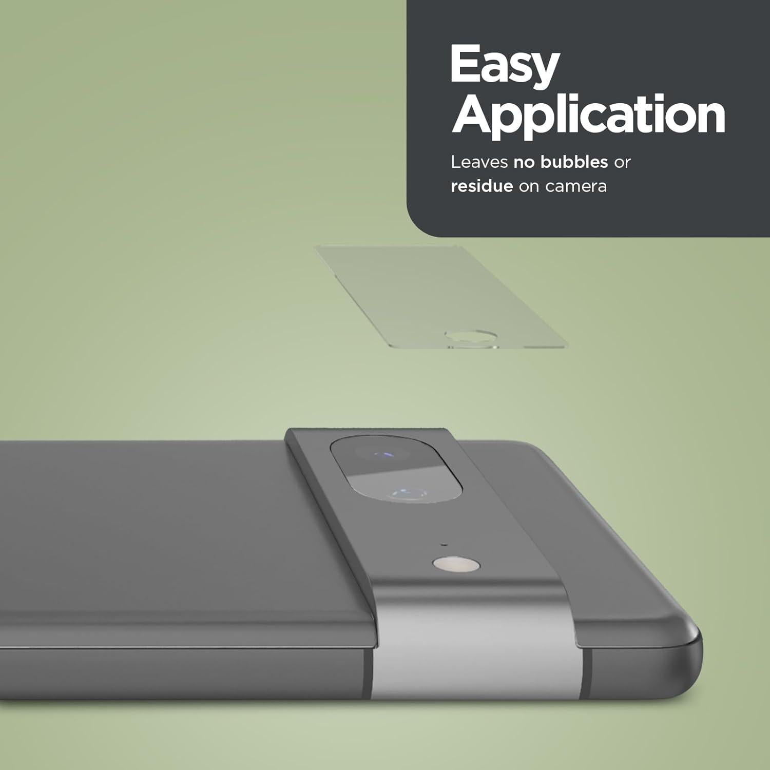 Case-Mate Google Pixel 7A Camera Lens Protector - Double Layer 9H Tempered Glass - Durable Anti-Scratch Tech & Anti-Shatter Materials - Ultra HD View w/Night Shooting & Case Friendly, Easy to Install