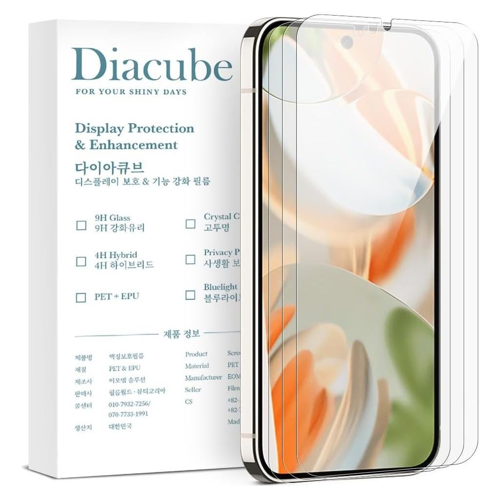 Protector de Pantalla PET 6H para Google Pixel 9 Pro XL - 3 Paquete