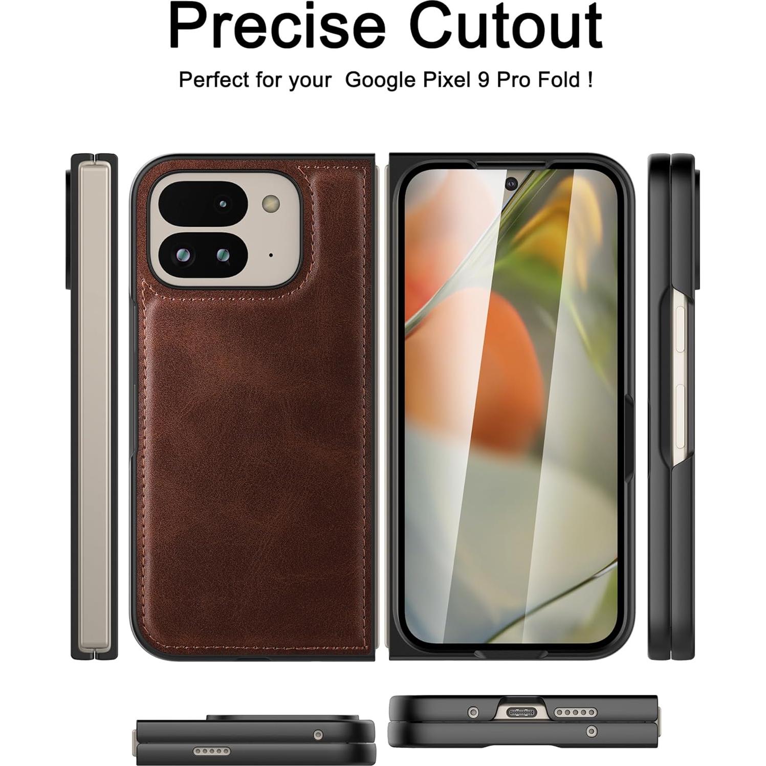 Funda Foluu para Google Pixel 9 Pro Fold 2024 con Protector