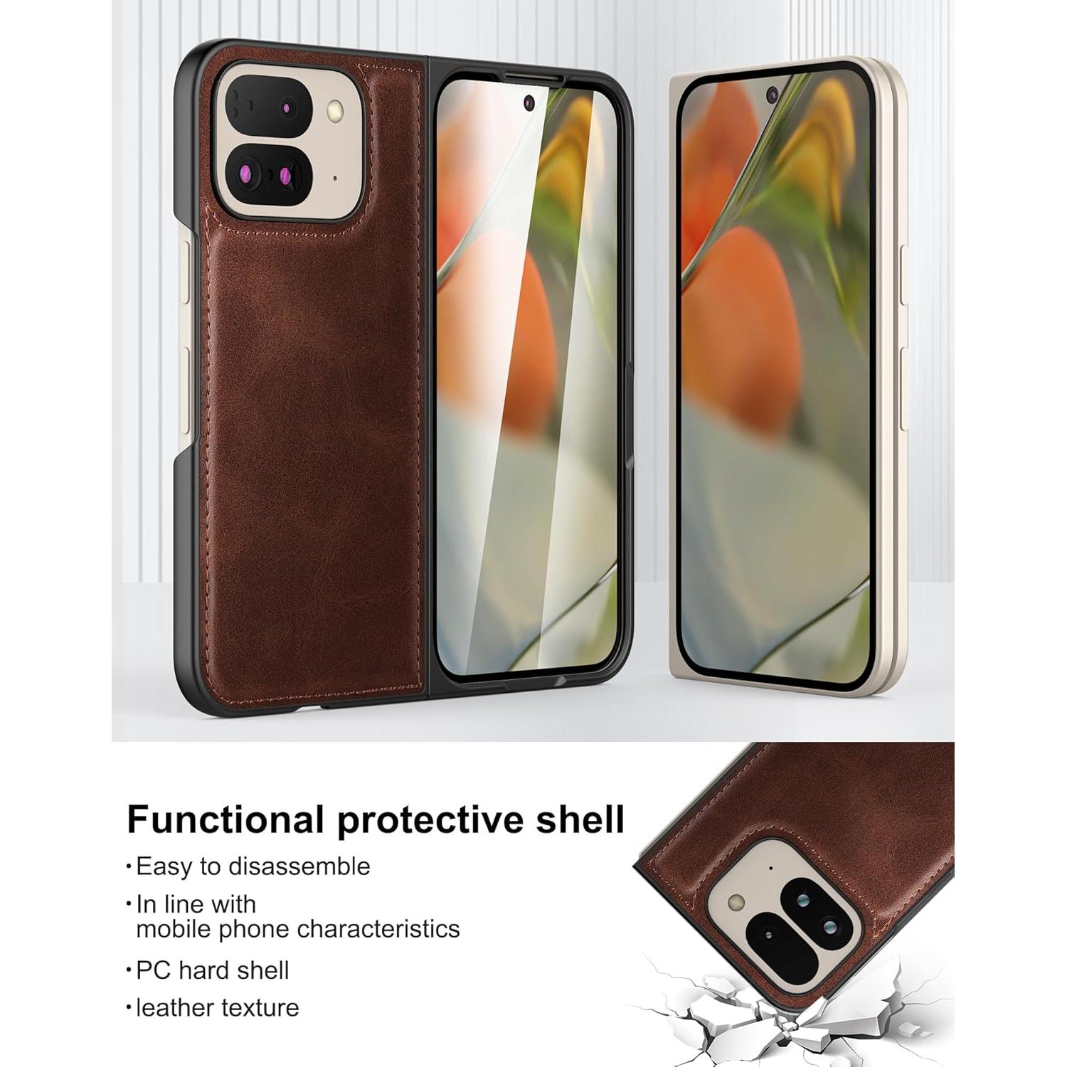 Funda Foluu para Google Pixel 9 Pro Fold 2024 con Protector