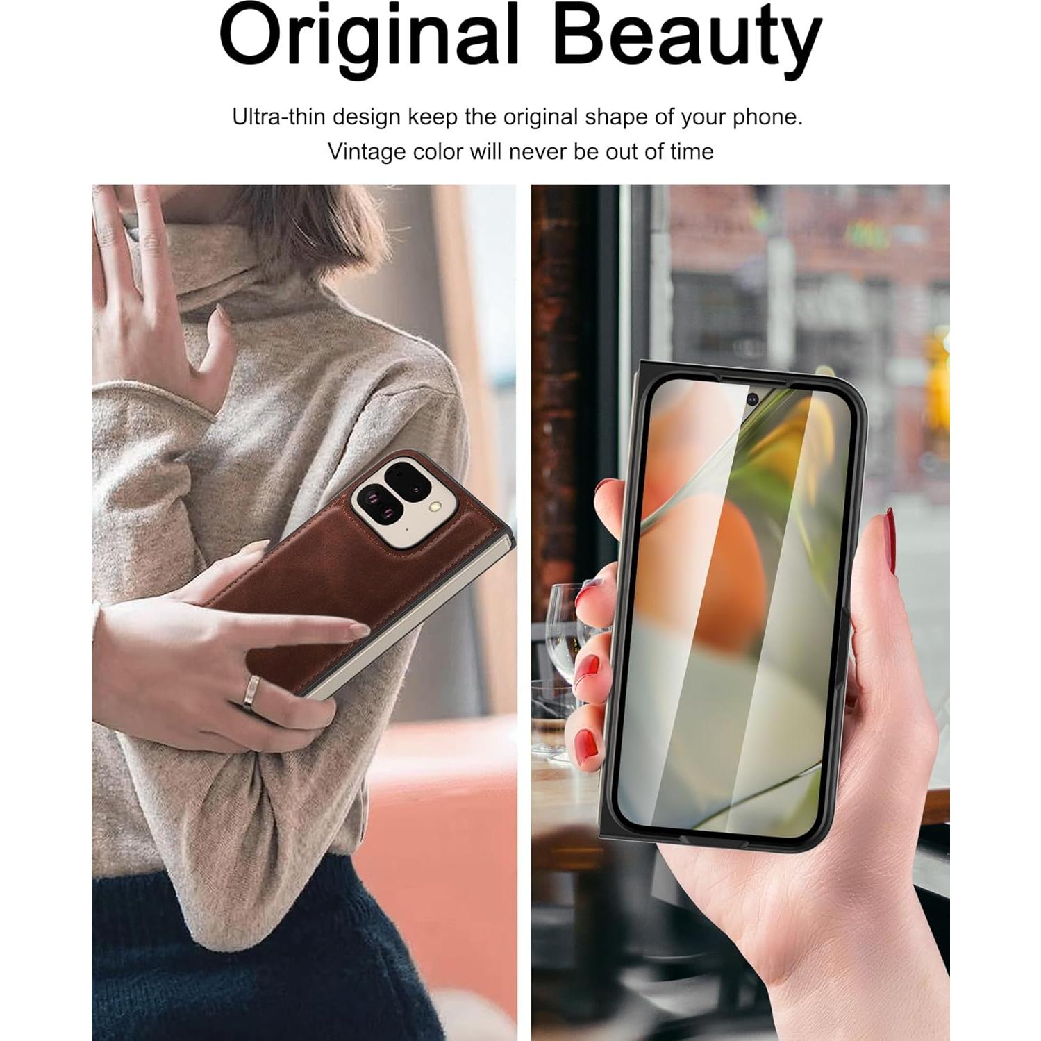 Funda Foluu para Google Pixel 9 Pro Fold 2024 con Protector