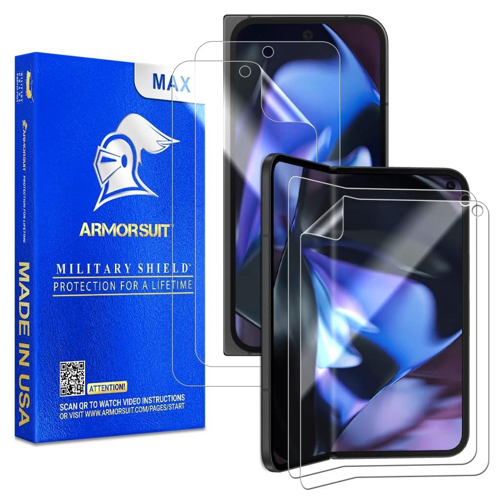 ArmorSuit 2+2 Pack for Google Pixel 9 Pro Fold Screen Protector Max Coverage MilitaryShield HD Clear Film - Made in USA