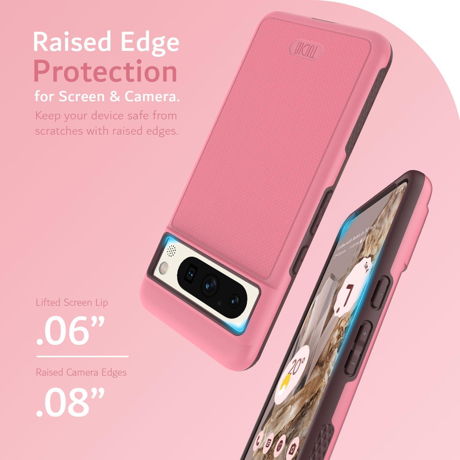 Funda TUDIA Doble Capa para Google Pixel 8 Pro Rosa