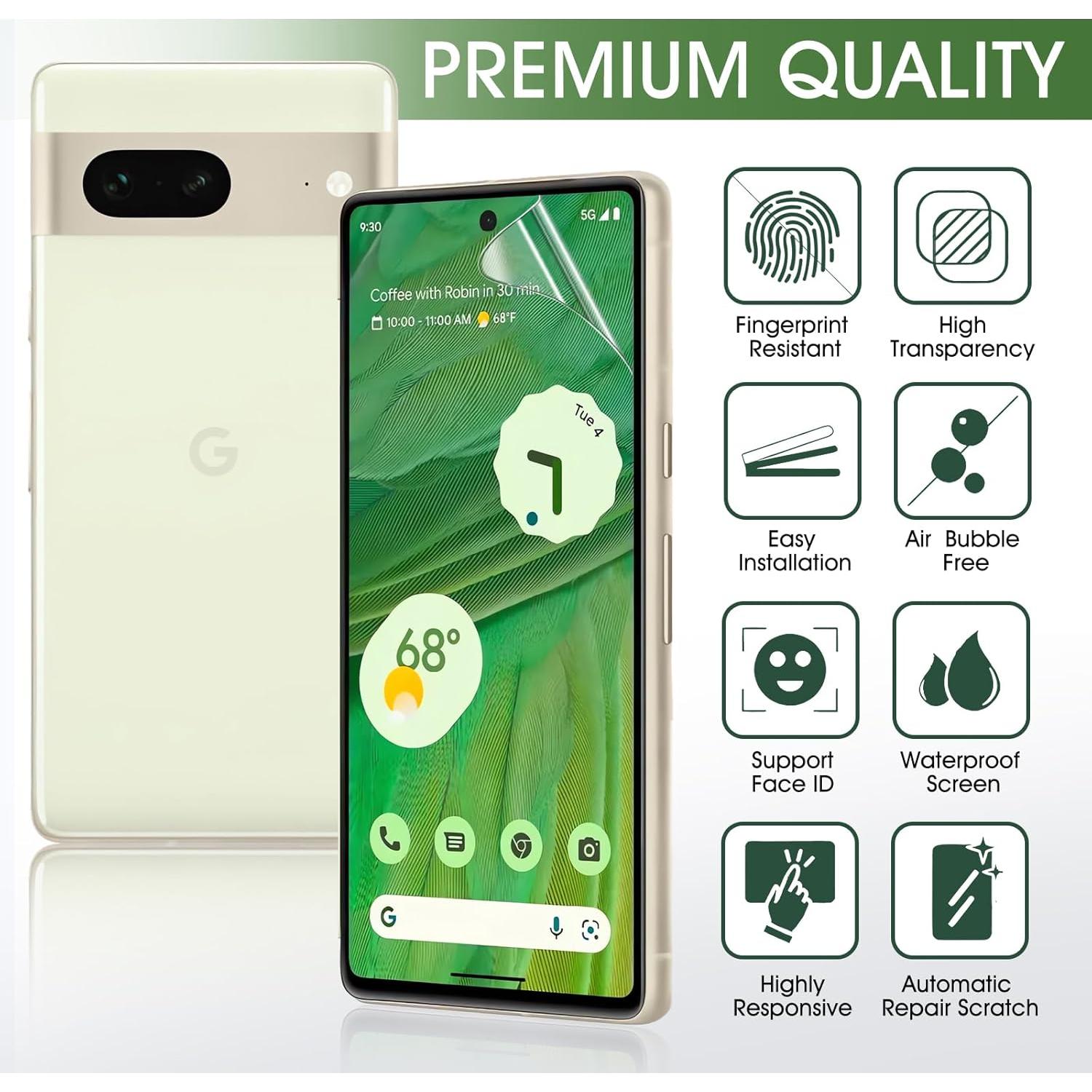 Paquete de 3 Protectores de Pantalla TPU para Google Pixel 7