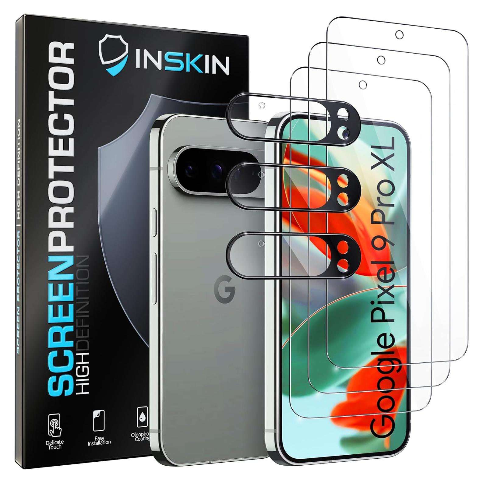 Protector de Pantalla Inskin para Google Pixel 9 Pro XL 2024 - 3 Vidrios Templados
