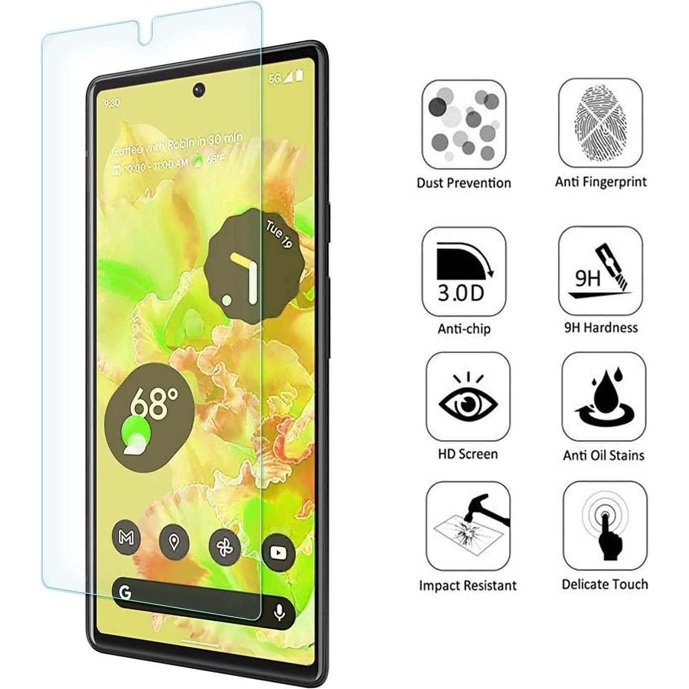 Protector de Pantalla Vidrio Templado ZenHoo para Google Pixel 6