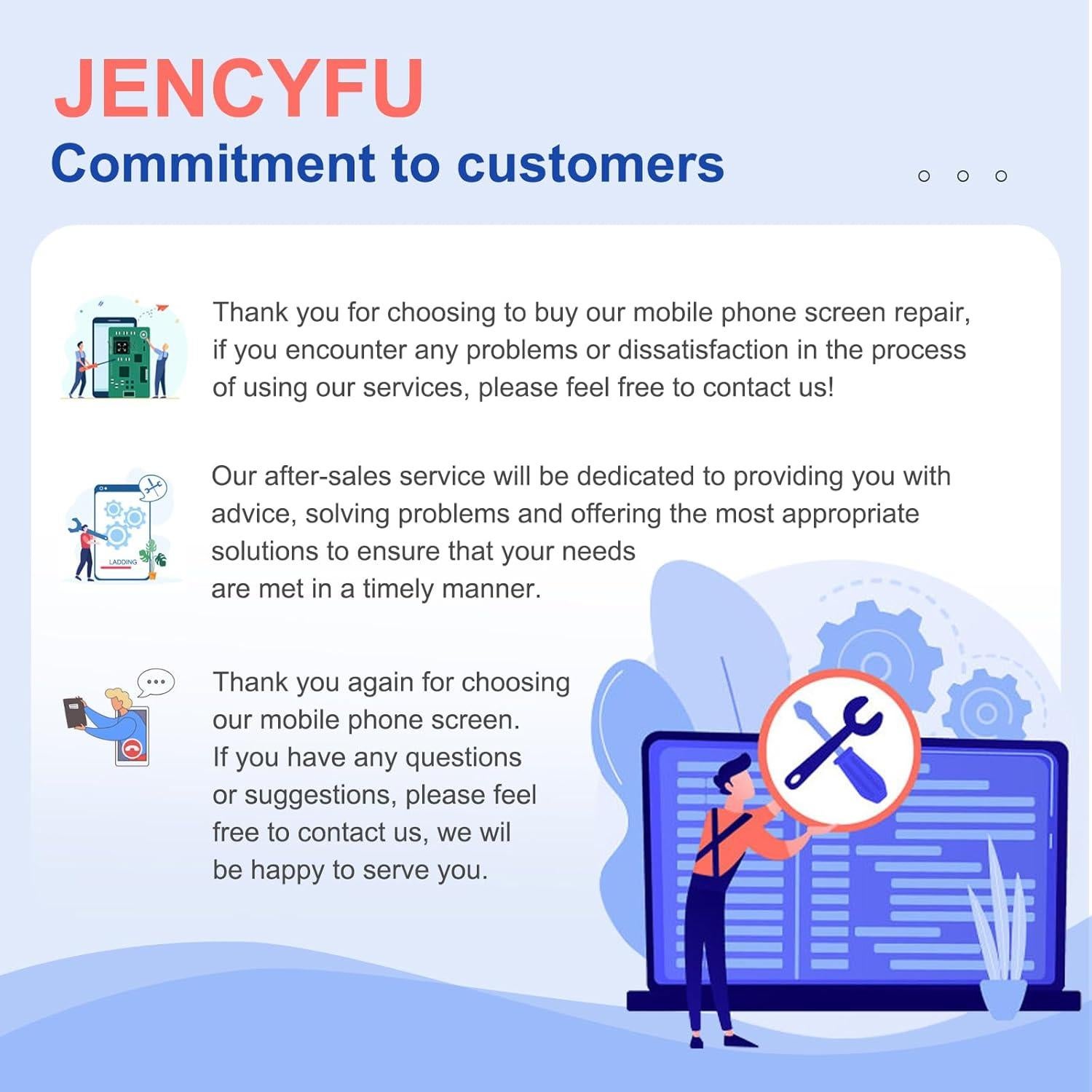 Reemplazo Pantalla LCD JENCYFU para TCL 50 XL 5G 6.78"