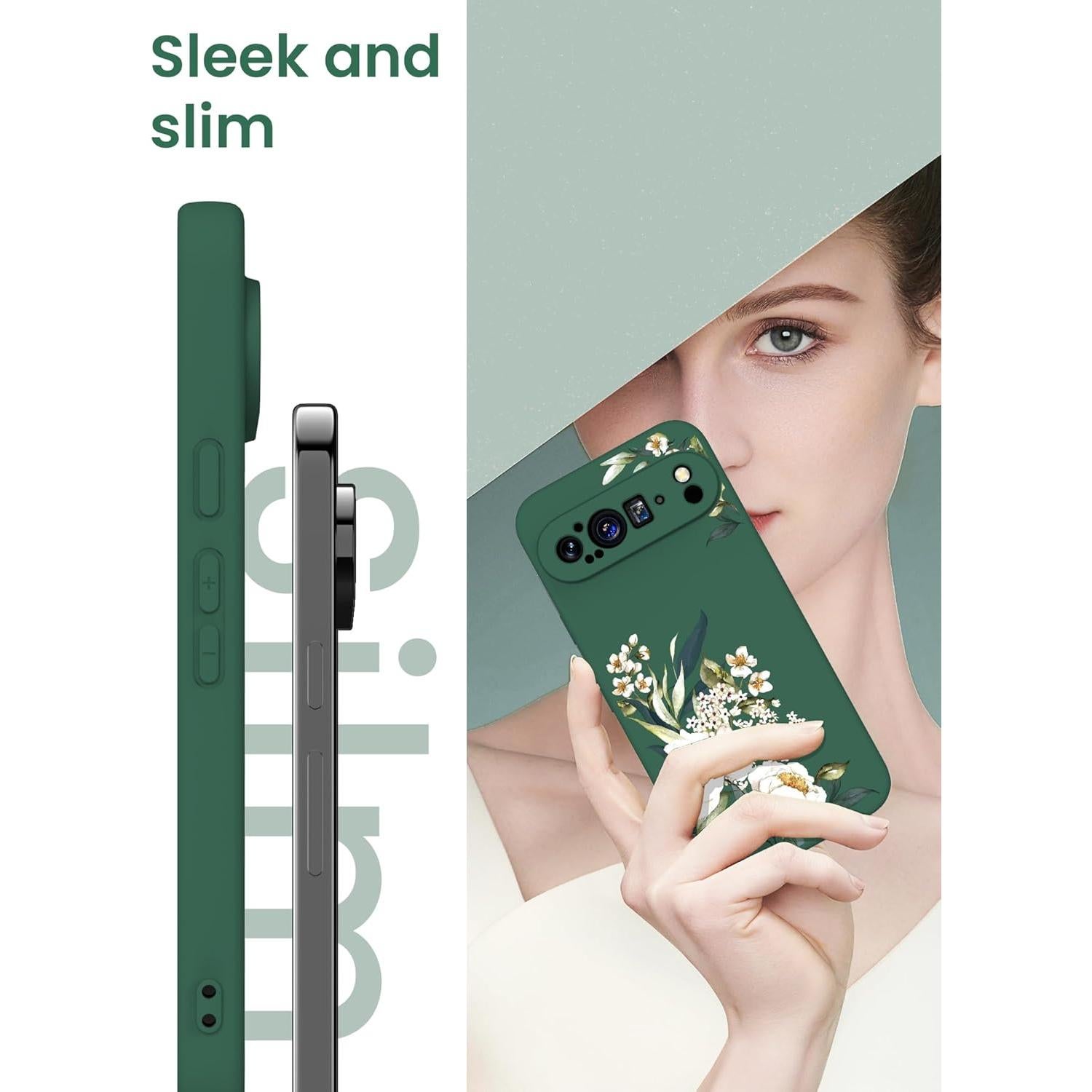 Funda Silicona Yucenx para Google Pixel 9 Pro + 2 Protectores