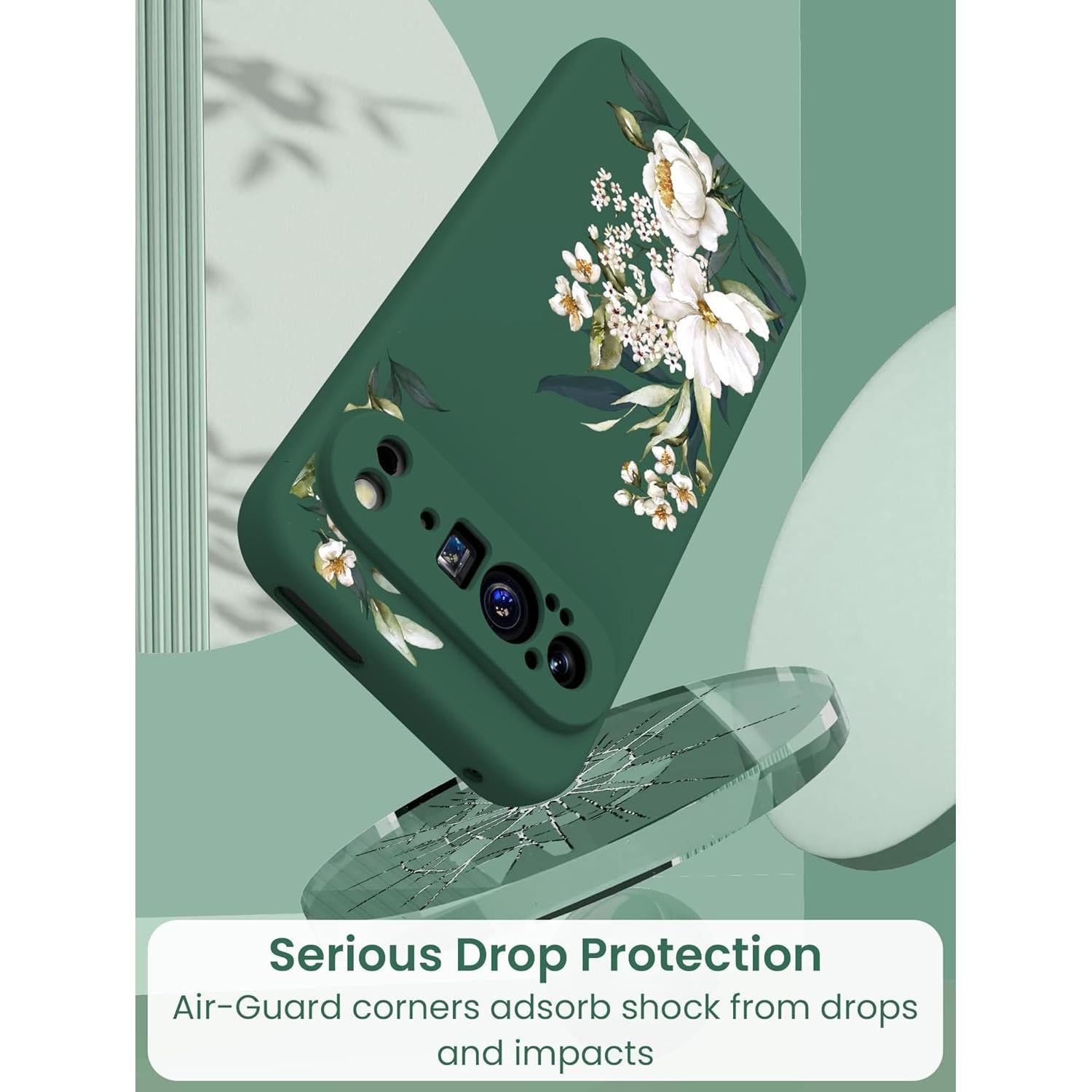 Funda Silicona Yucenx para Google Pixel 9 Pro + 2 Protectores