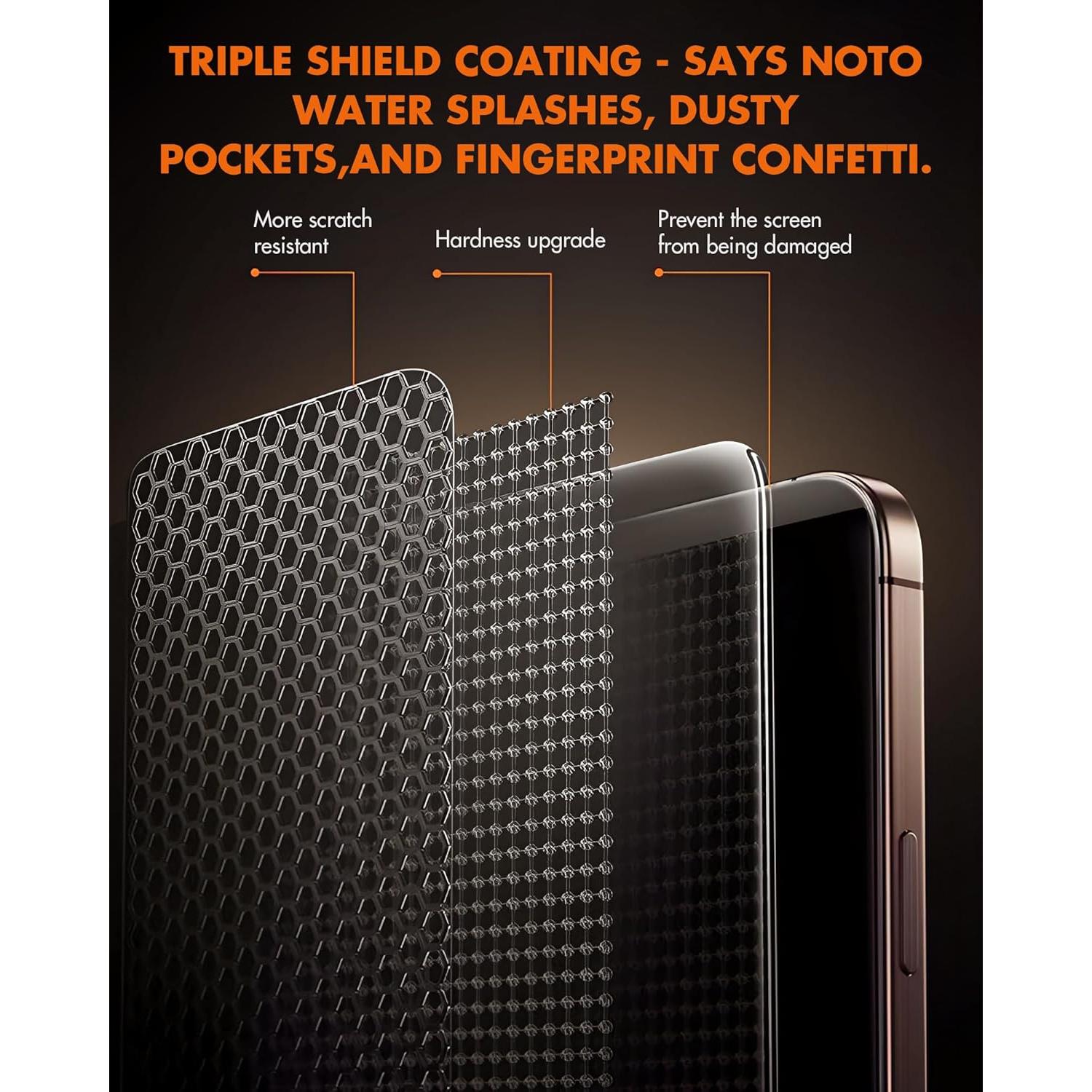 Protector de Pantalla Beizun 3 Pack para iPhone 15/16 6.1" HD 9H