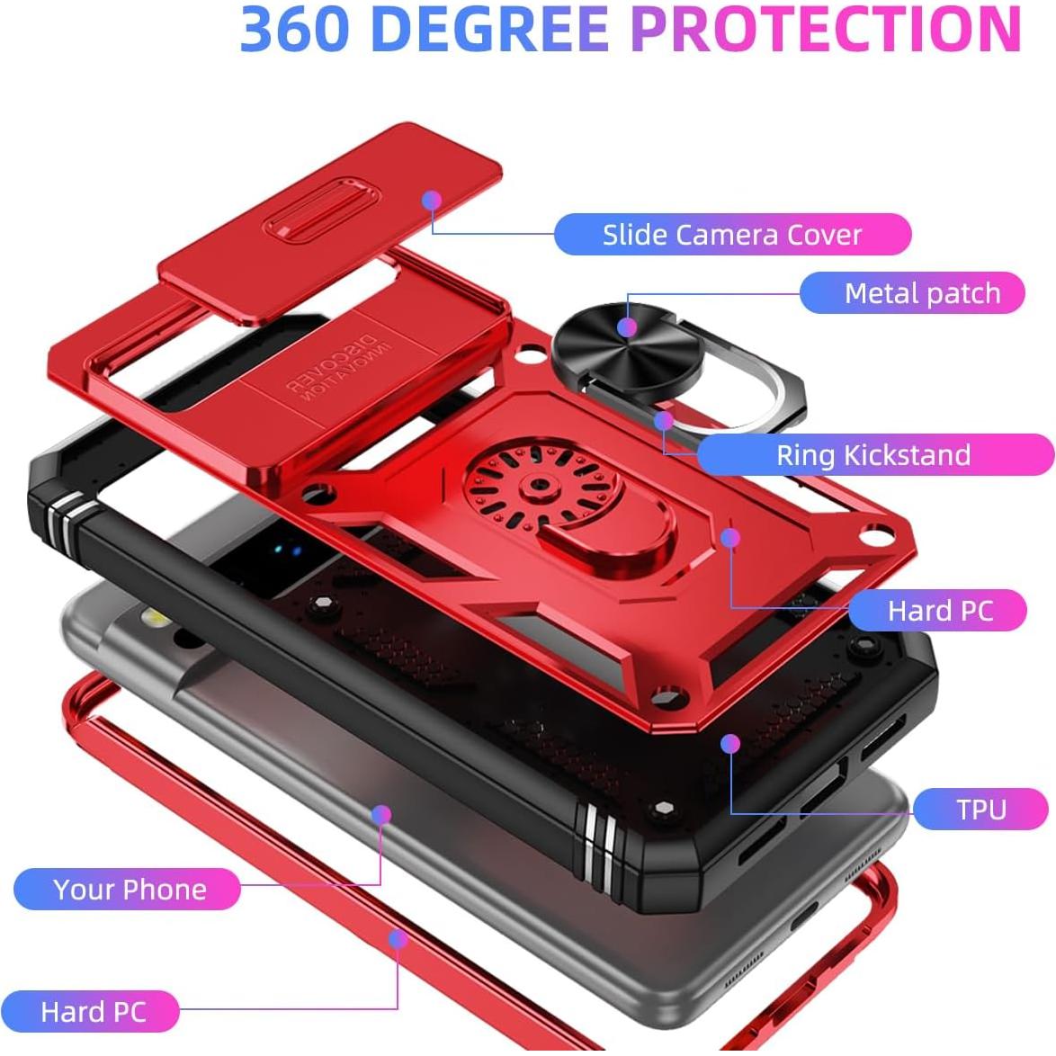 Funda NKECXKJ para Google Pixel 8 Pro con Protector Pantalla