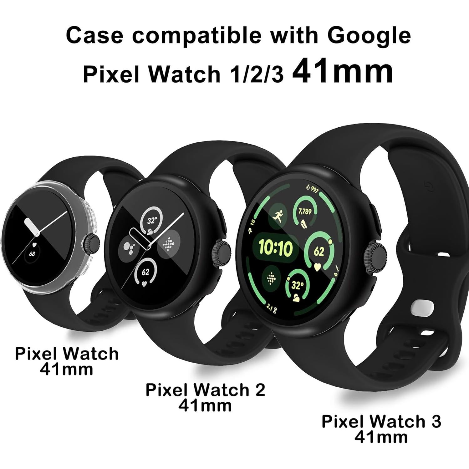 5 Fundas Protectoras para Google Pixel Watch 41mm YUVIKE