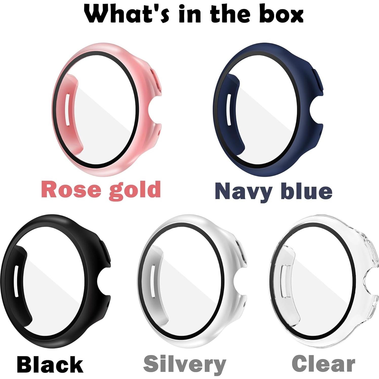 5 Fundas Protectoras para Google Pixel Watch 41mm YUVIKE