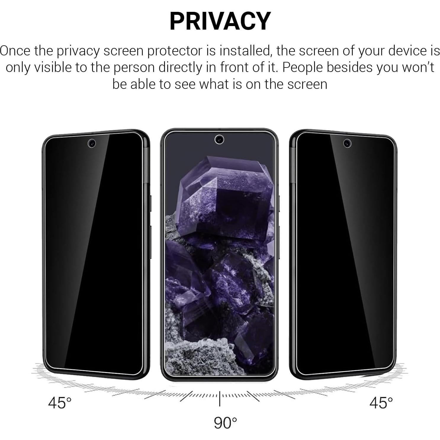 Paquete de 2 Protectores de Pantalla Vidrio Templado Google Pixel 8