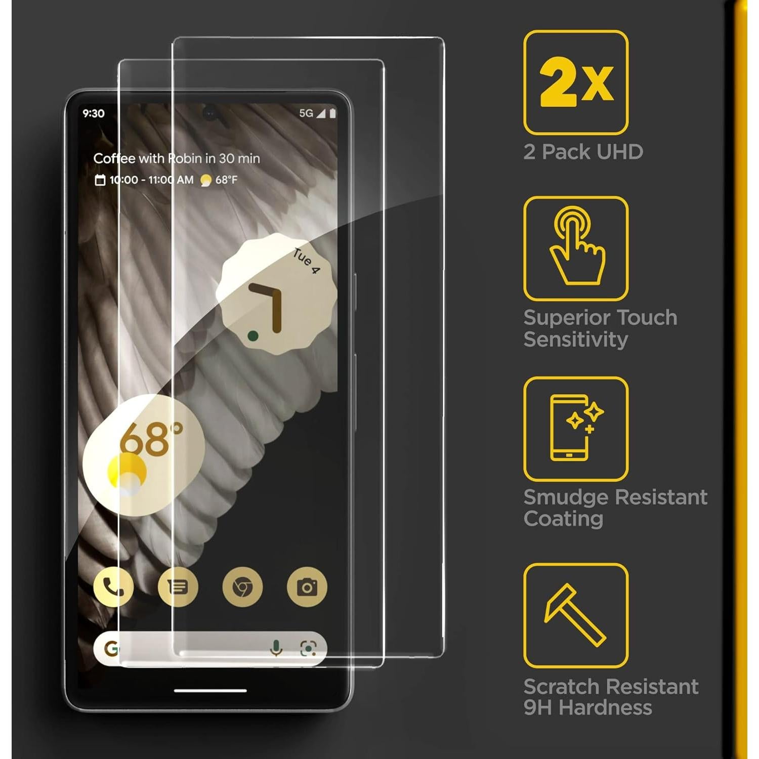 Protector de Pantalla MagGlass para Google Pixel 7A - Vidrio Templado Ultra HD