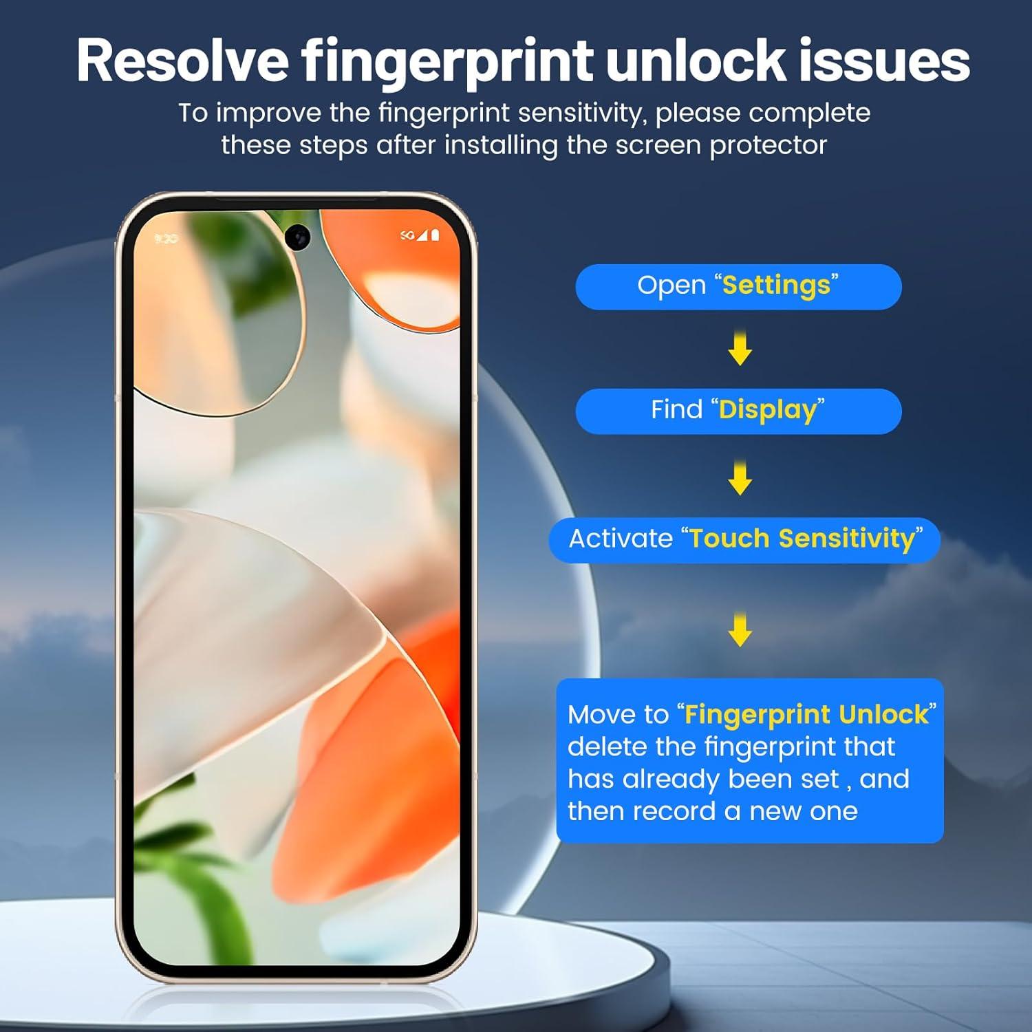 Protector de Pantalla TQLGY para Google Pixel 9 Pro XL - 2 Paquetes