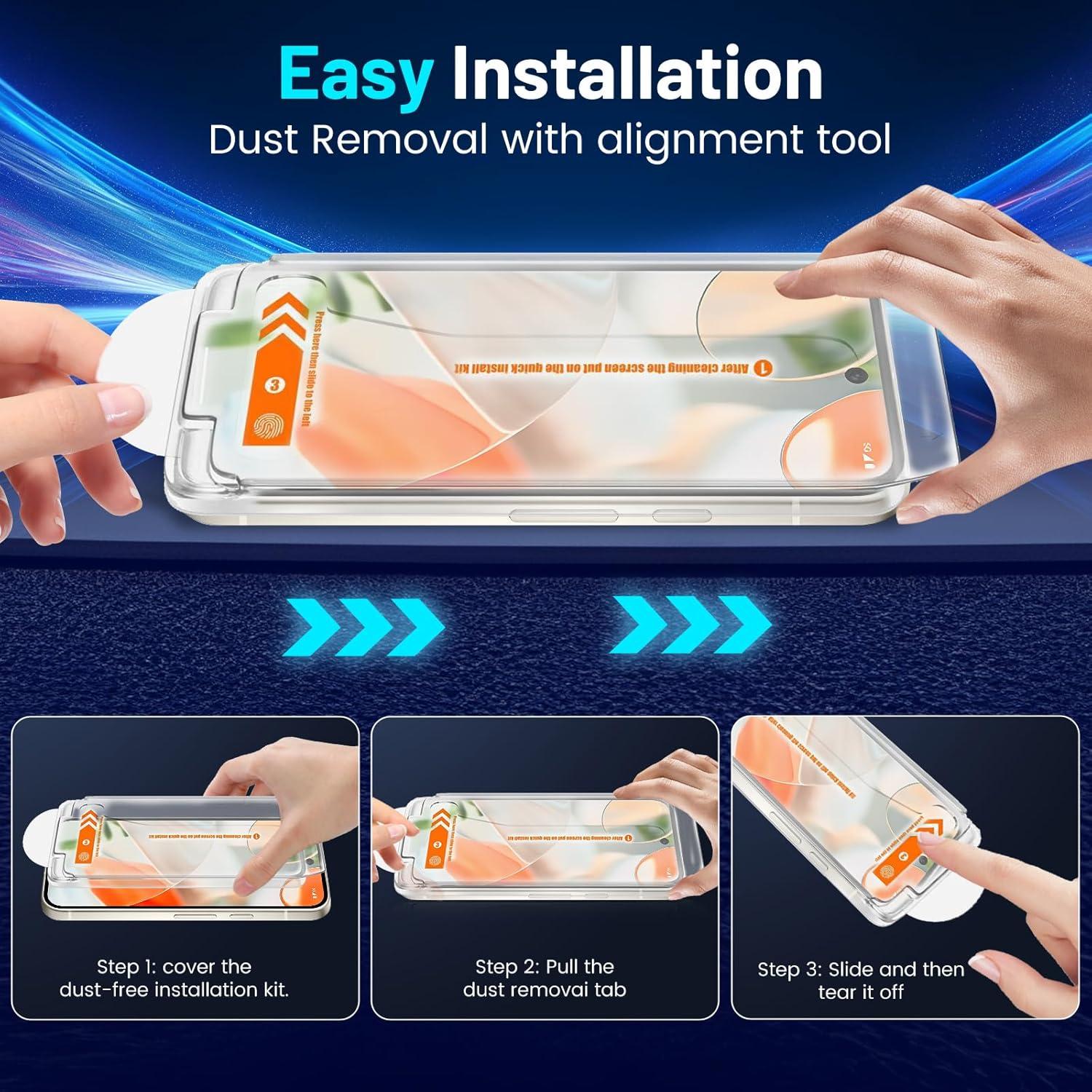 Protector de Pantalla TQLGY para Google Pixel 9 Pro XL - 2 Paquetes