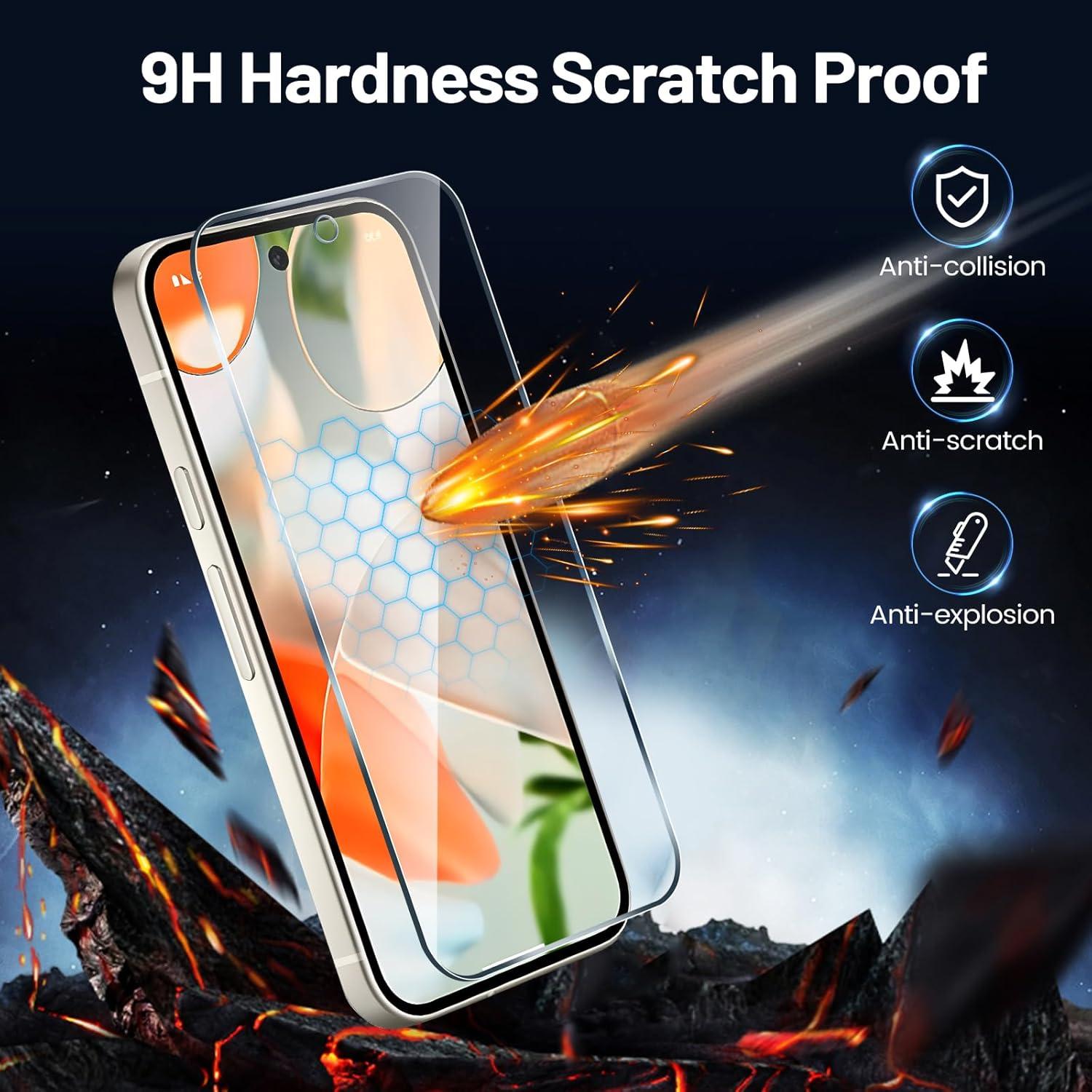 Protector de Pantalla TQLGY para Google Pixel 9 Pro XL - 2 Paquetes