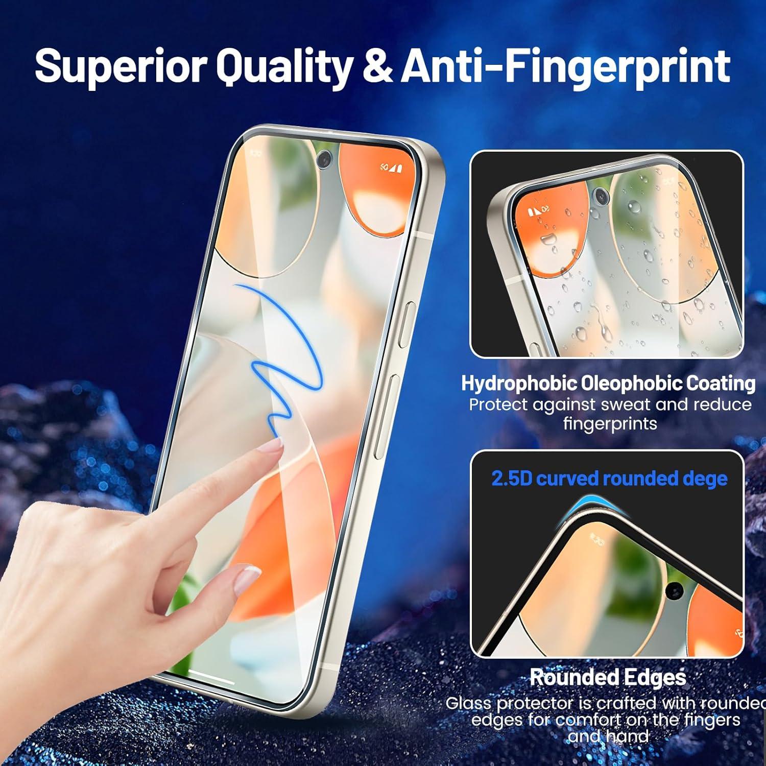 Protector de Pantalla TQLGY para Google Pixel 9 Pro XL - 2 Paquetes