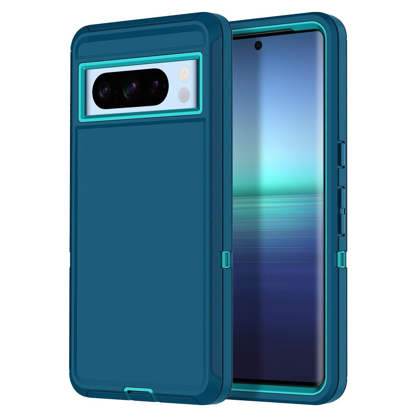 Funda Antigolpes I-HONVA para Google Pixel 8 Pro Turquesa