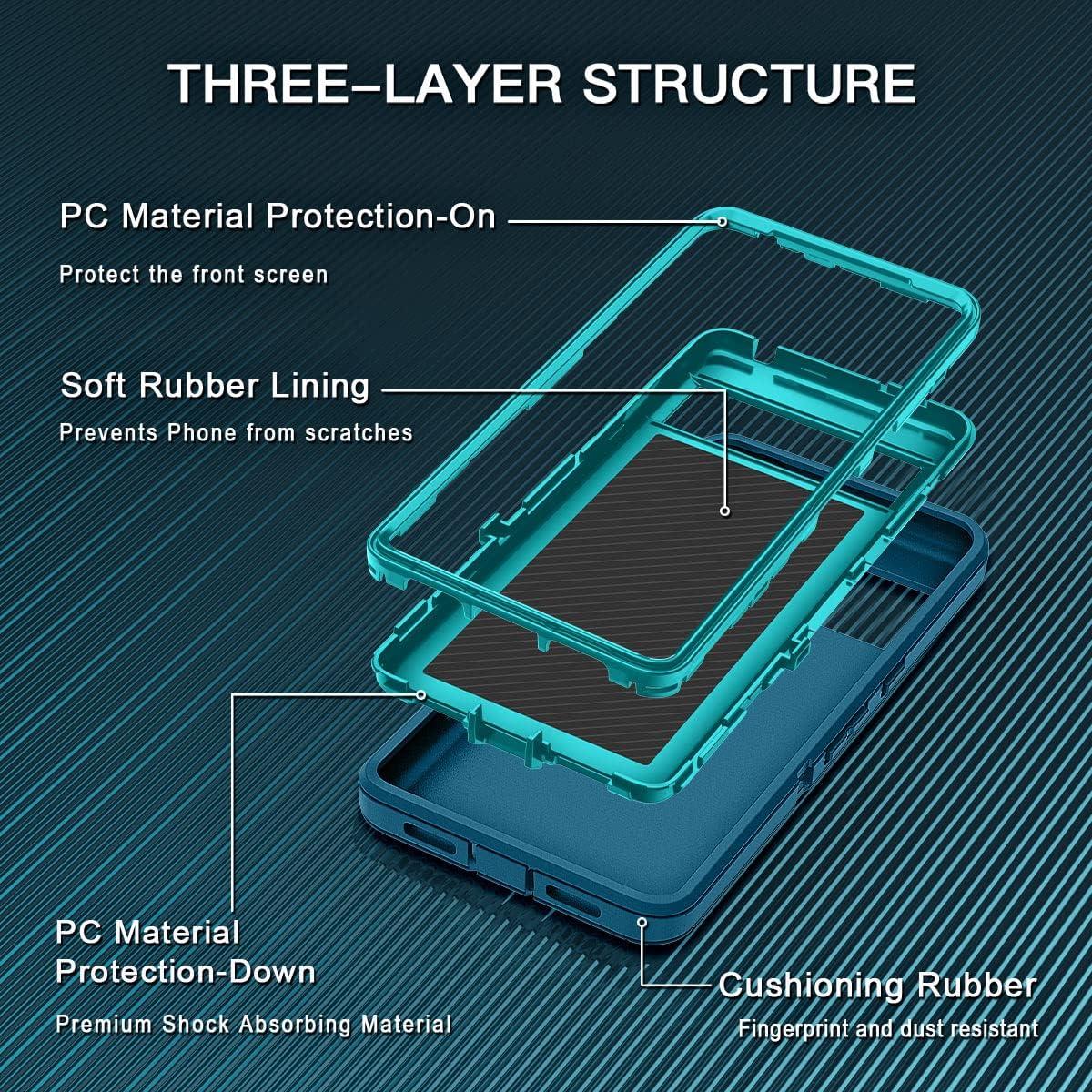 Funda Antigolpes I-HONVA para Google Pixel 8 Pro Turquesa