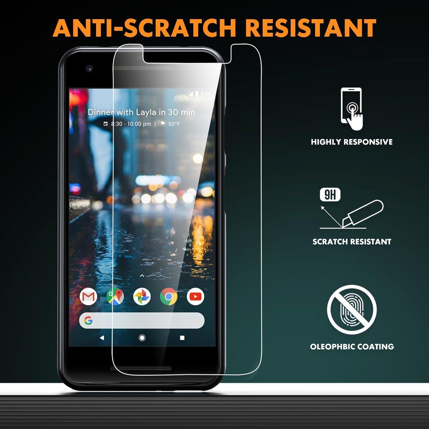 Funda Dioxide para Google Pixel 2 XL con Protector de Pantalla