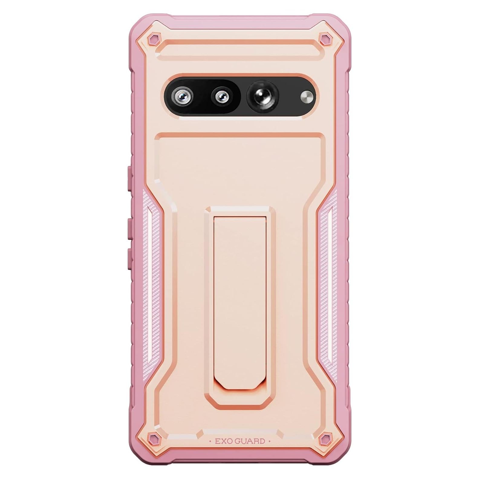 Funda ExoGuard Rosa para Google Pixel 7 Pro - Protección Impactos