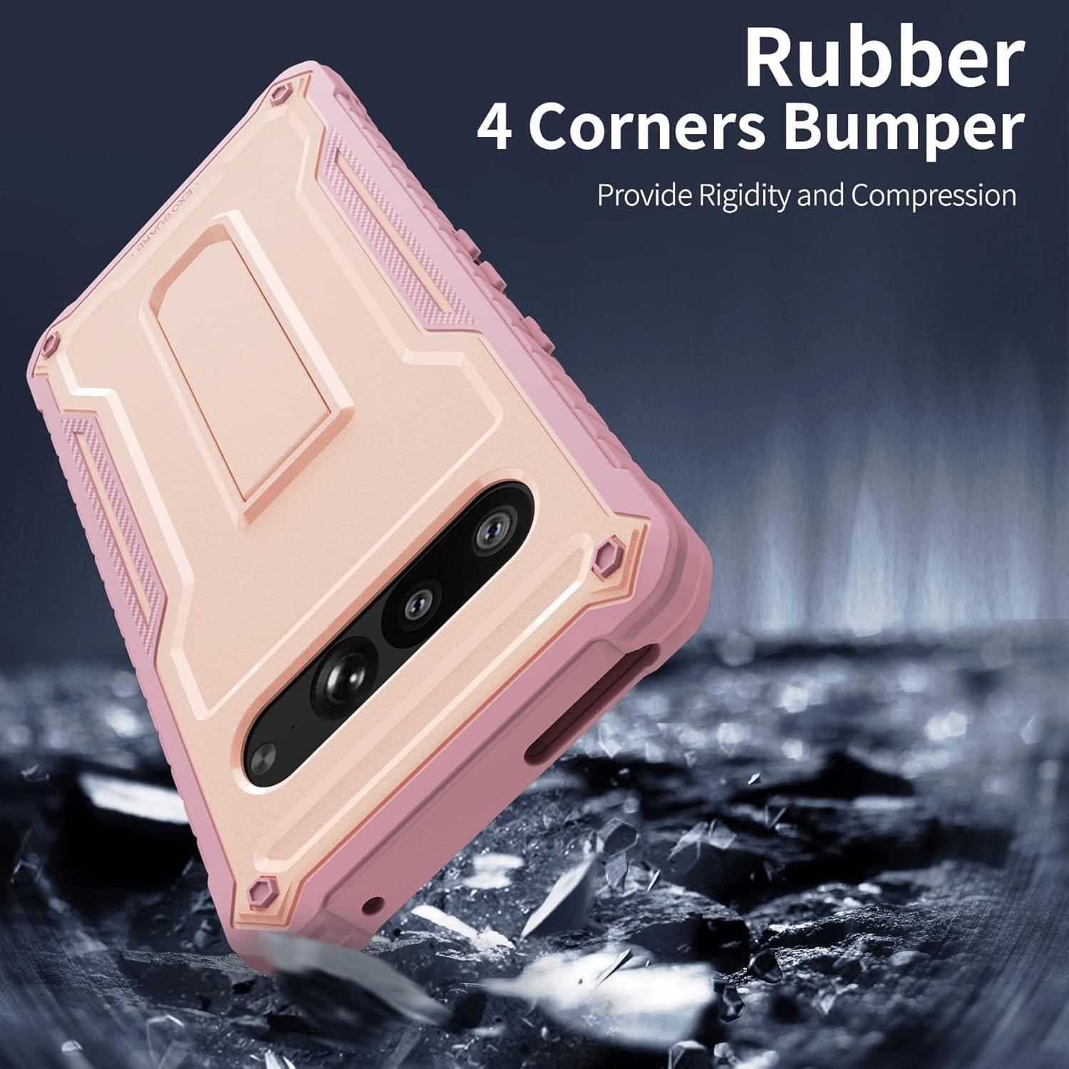 Funda ExoGuard Rosa para Google Pixel 7 Pro - Protección Impactos