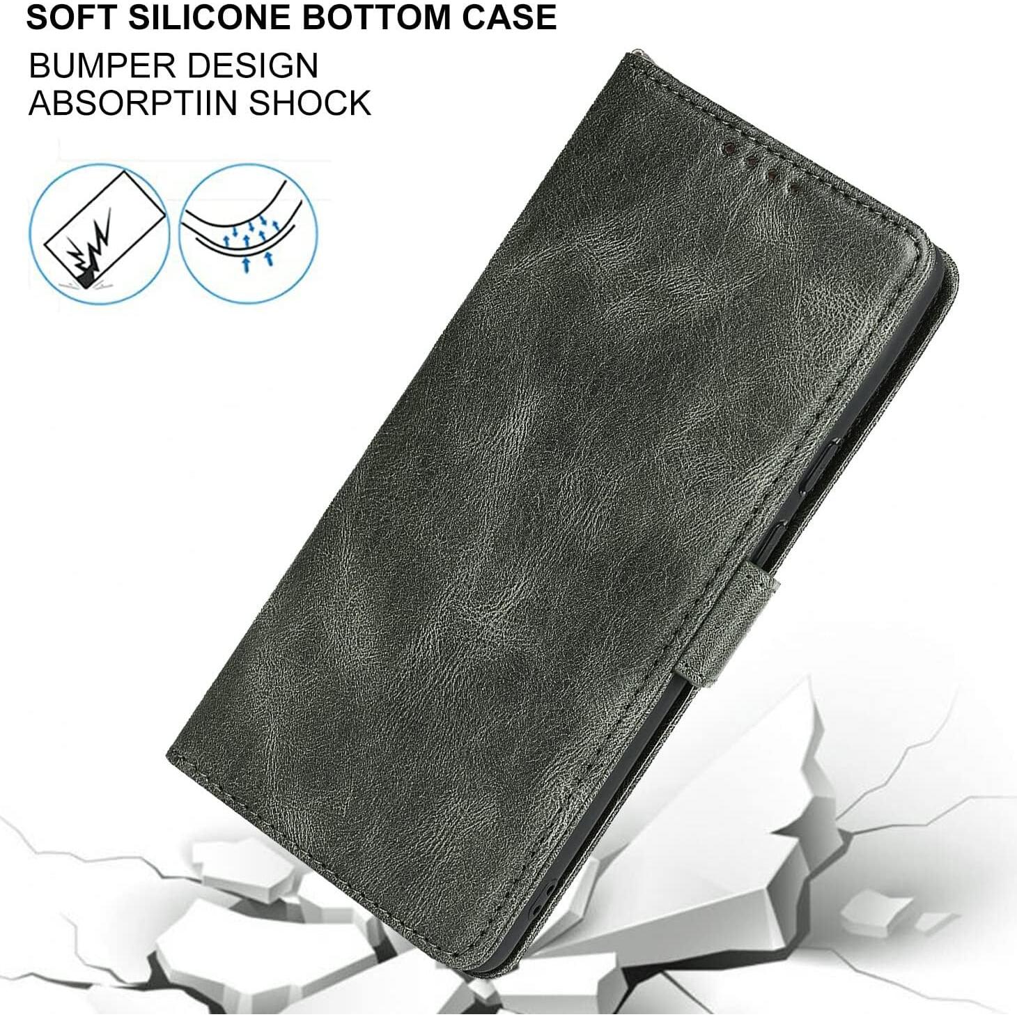 Funda Cartera Plegable Verde para Google Pixel 6 5G con RFID