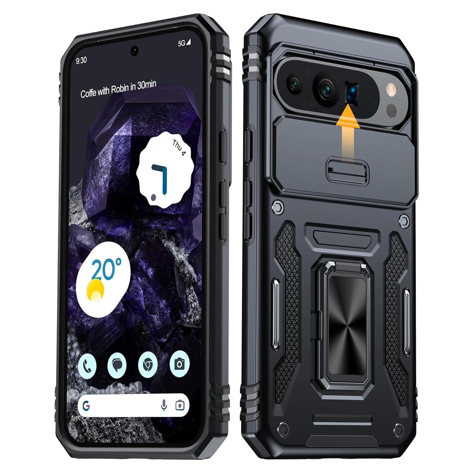 Funda ANTSHARE para Google Pixel 9 Pro XL - Resistente a Golpes, Soporte 360°