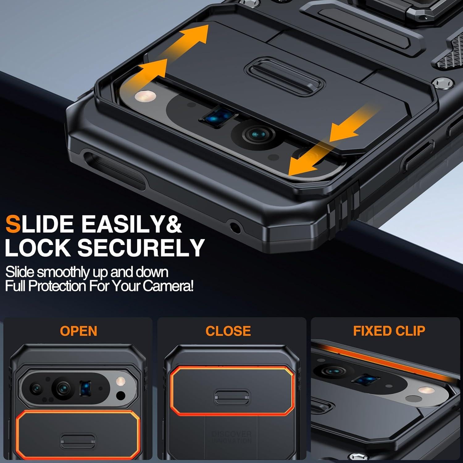 Funda ANTSHARE para Google Pixel 9 Pro XL - Resistente a Golpes, Soporte 360°