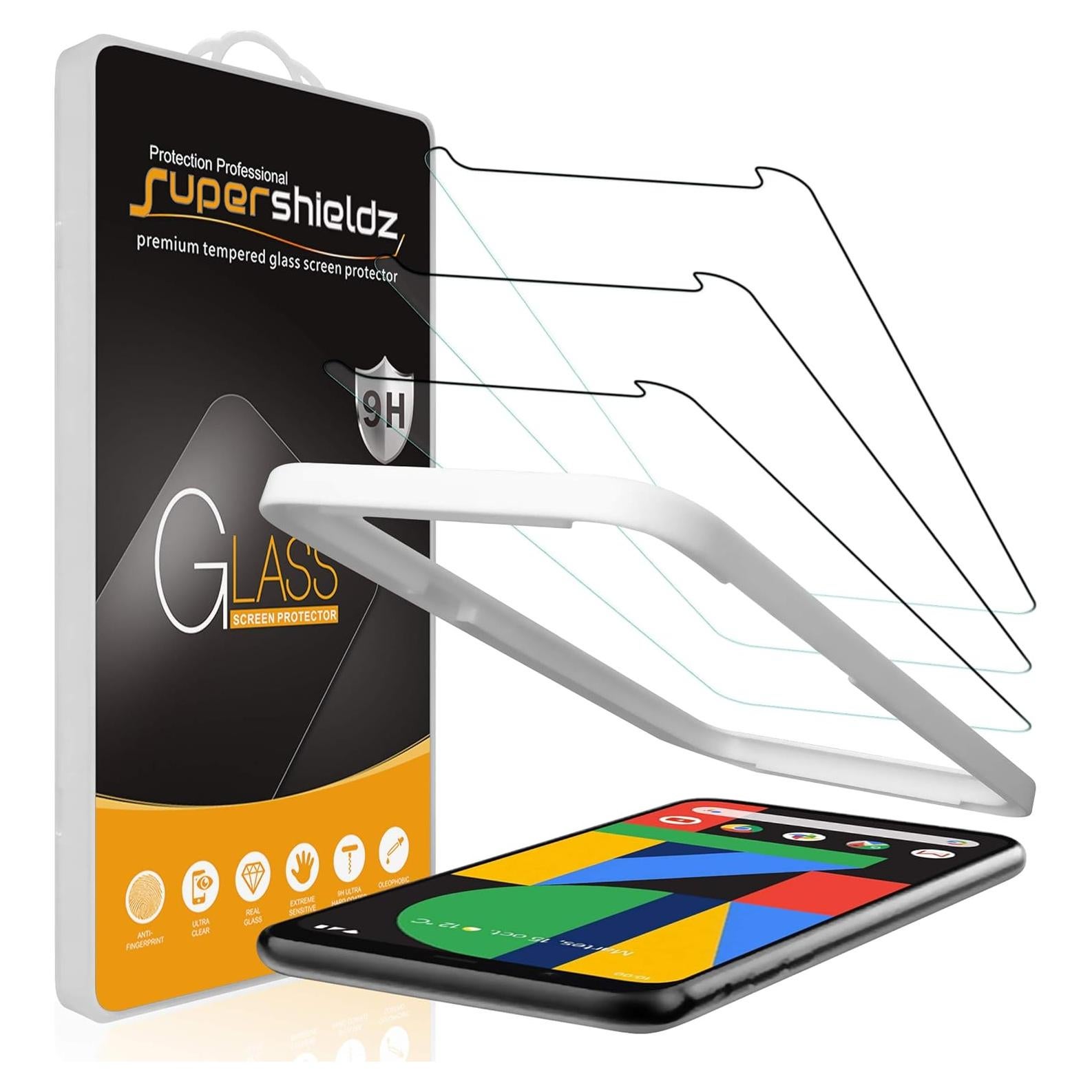 Protector de Pantalla Vidrio Templado Supershieldz para Google Pixel 4 XL - 3 Unidades