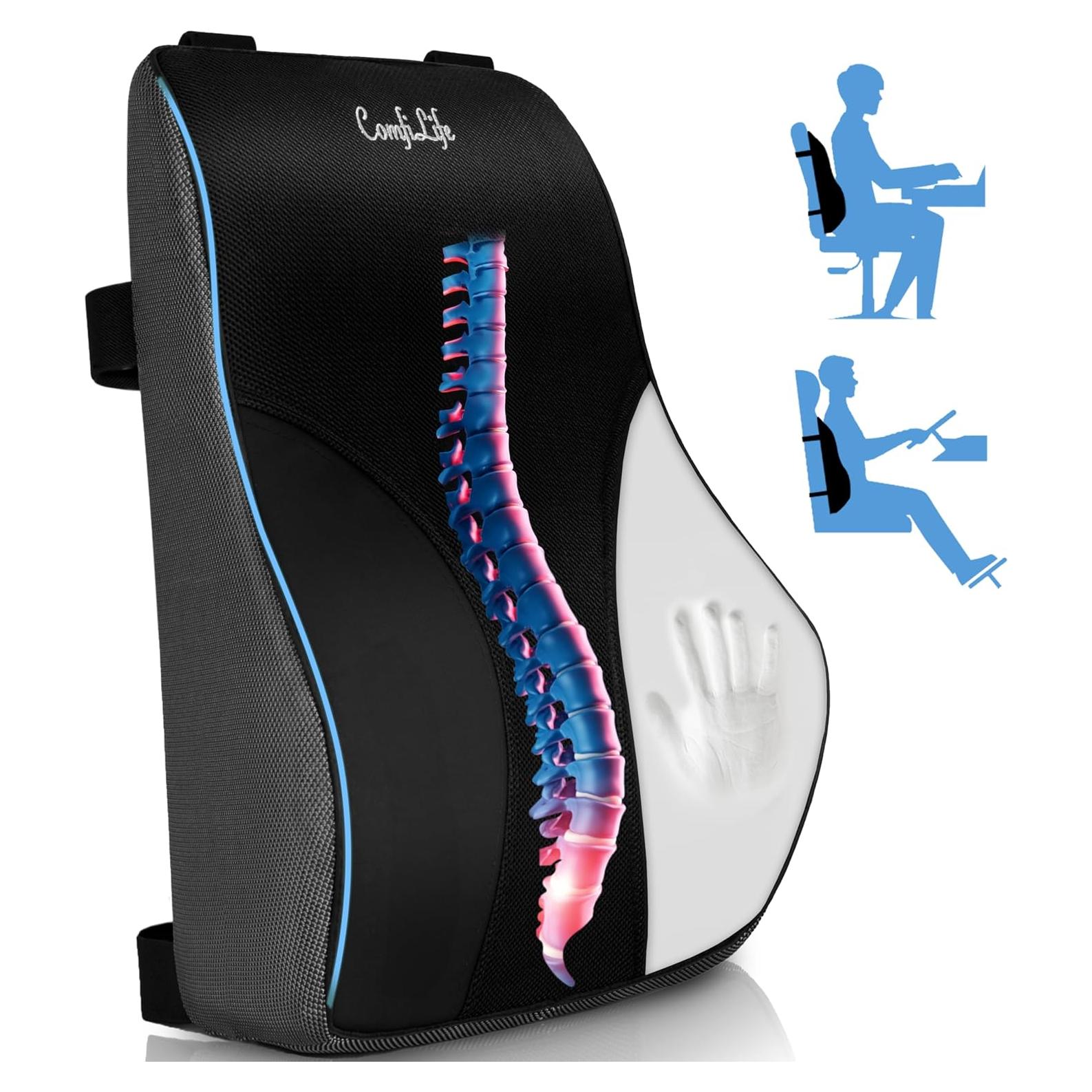 Almohada Soporte Lumbar ComfiLife Espuma Viscoelástica 44.5x40.6cm